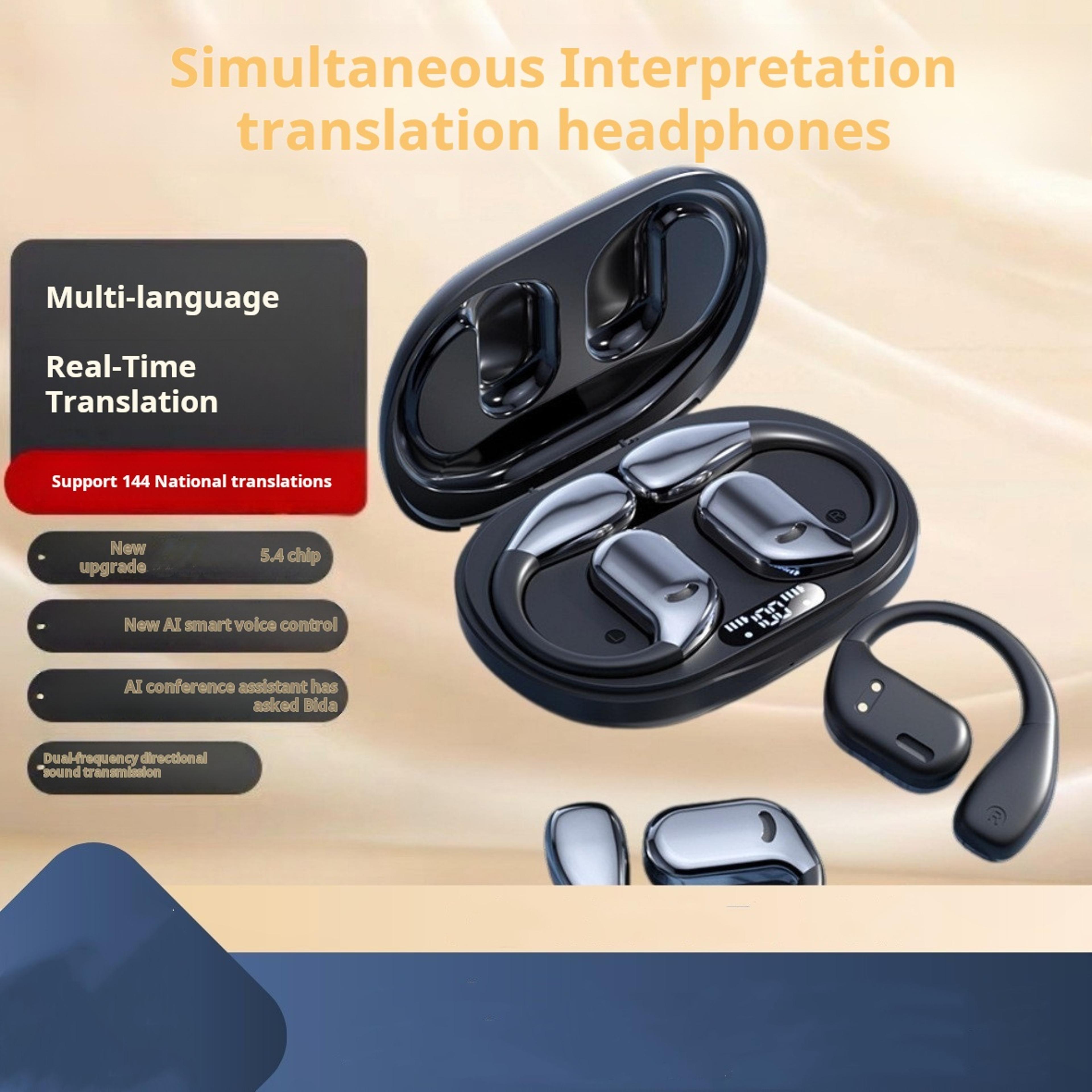 wireless ear clip earbuds bluetooth headset with noise reduction for hd calls