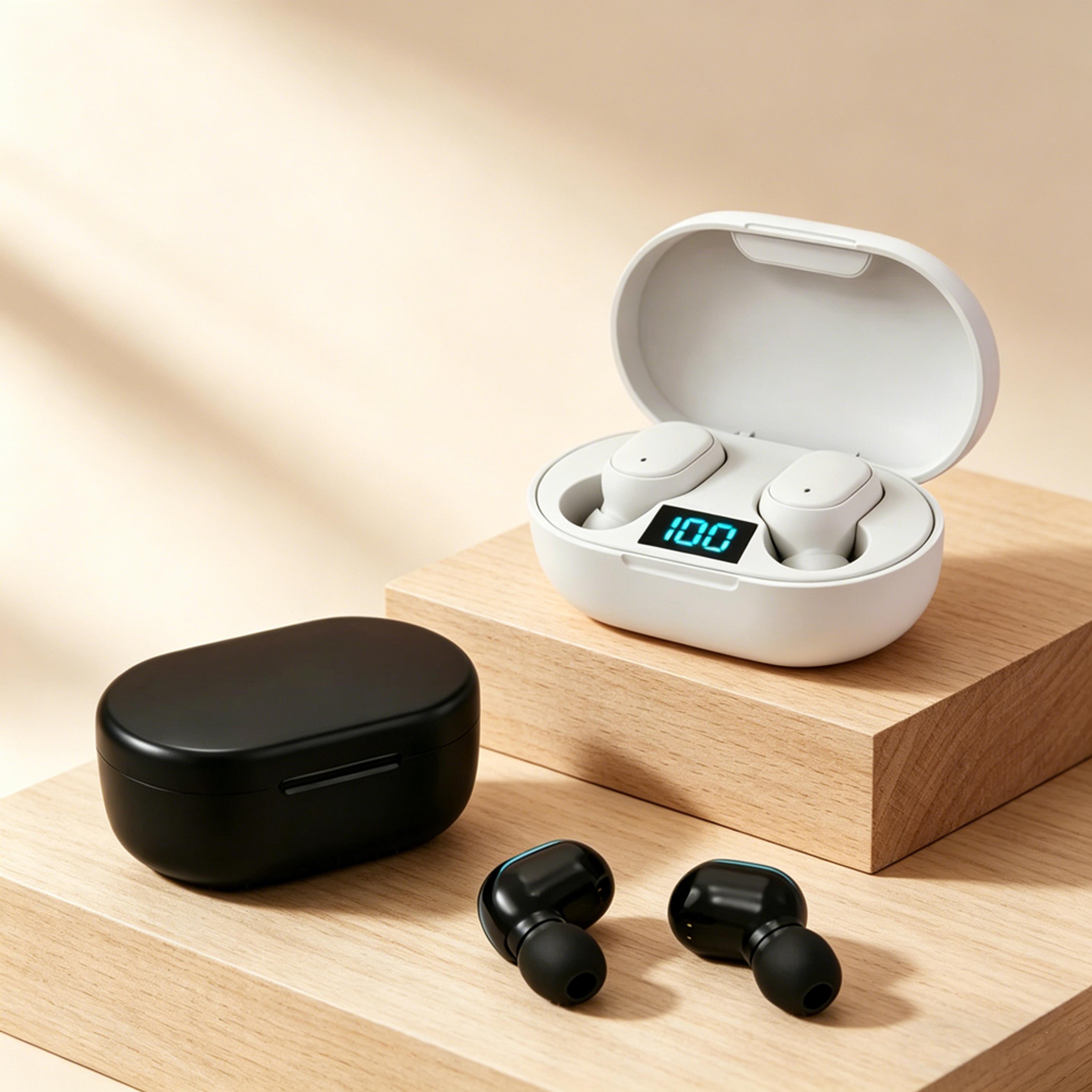 tws bluetooth earphones wireless bluetooth headset noise cancelling headsets microphone headphones