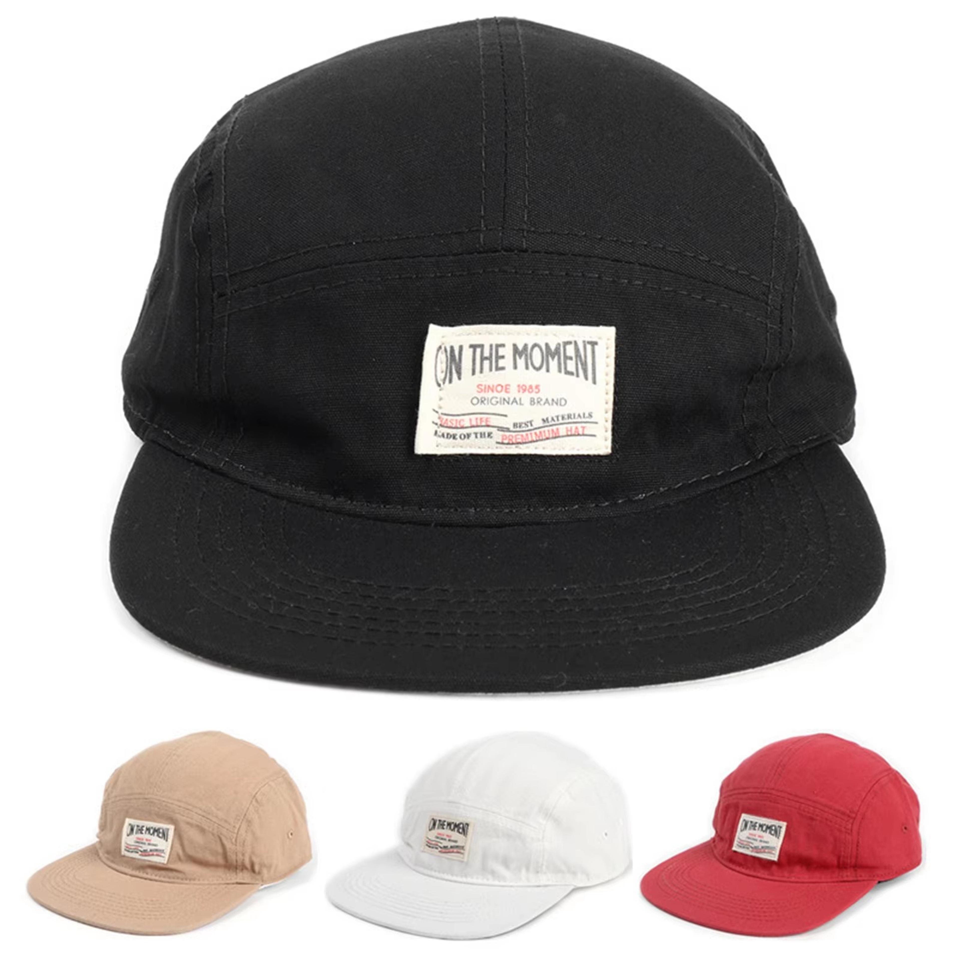 premium cotton panel baseball cap adjustable snapback streetwear hat