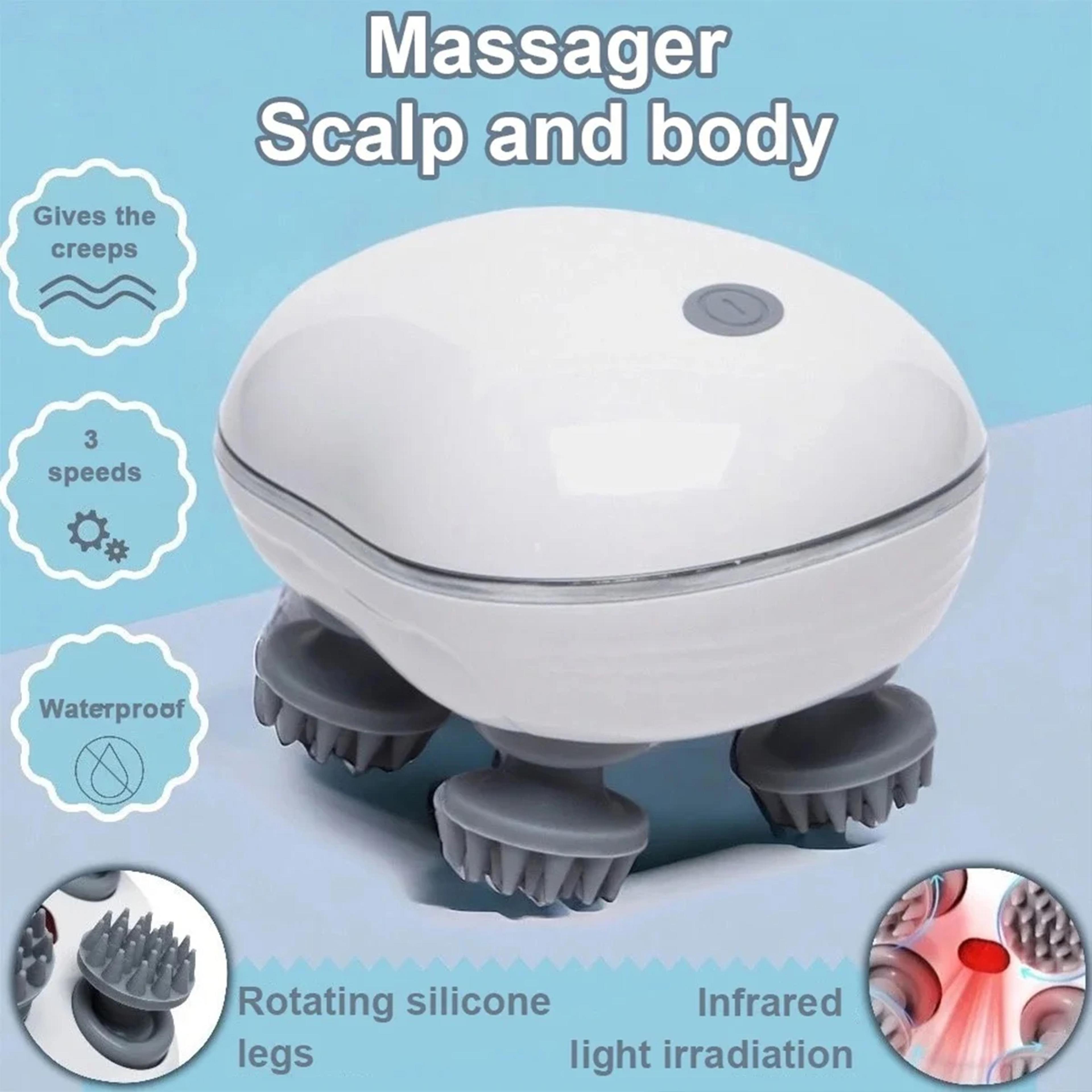 advanced scalp massage tool & red light therapy head massager for hair care