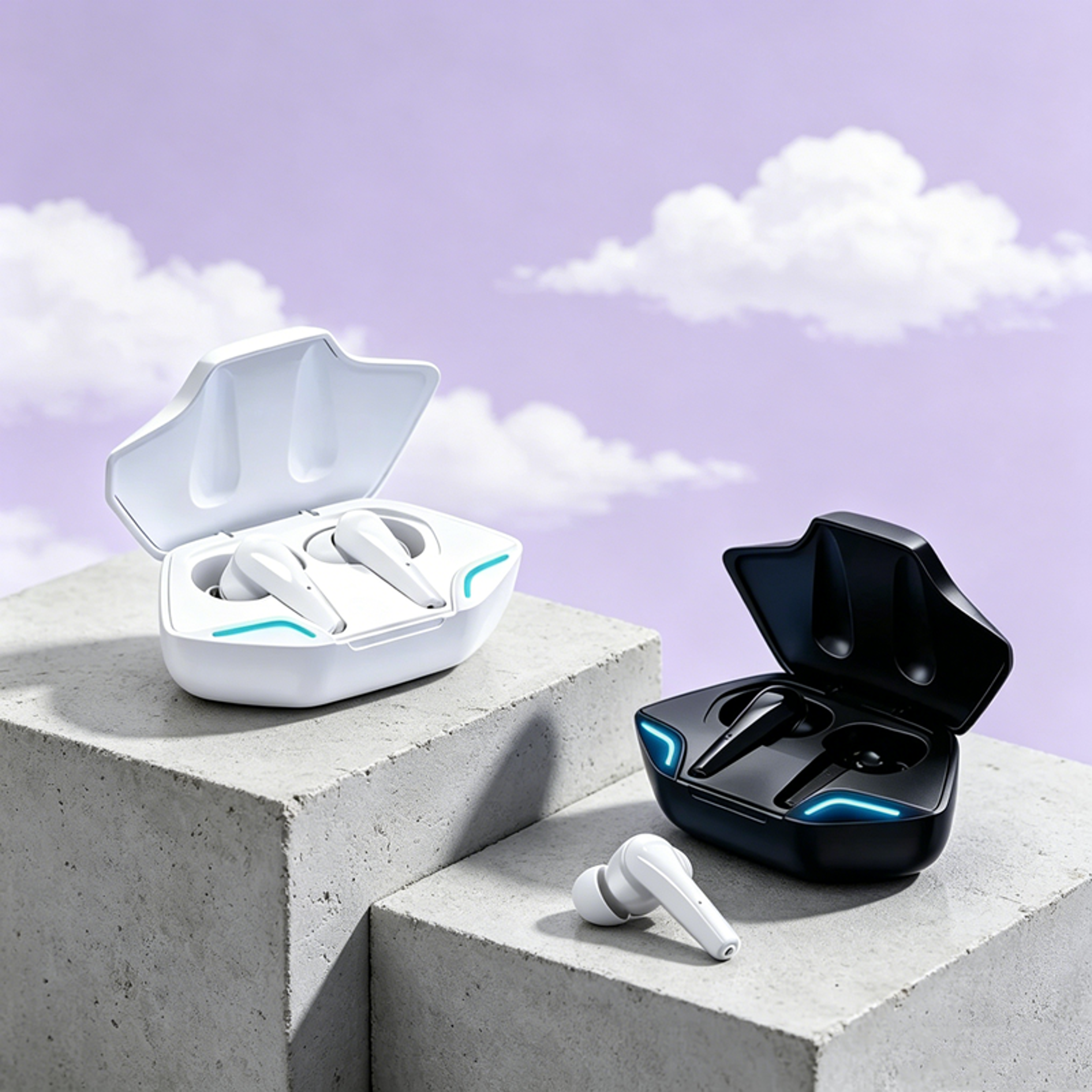 hifi wireless bluetooth earbuds with mic and charging case