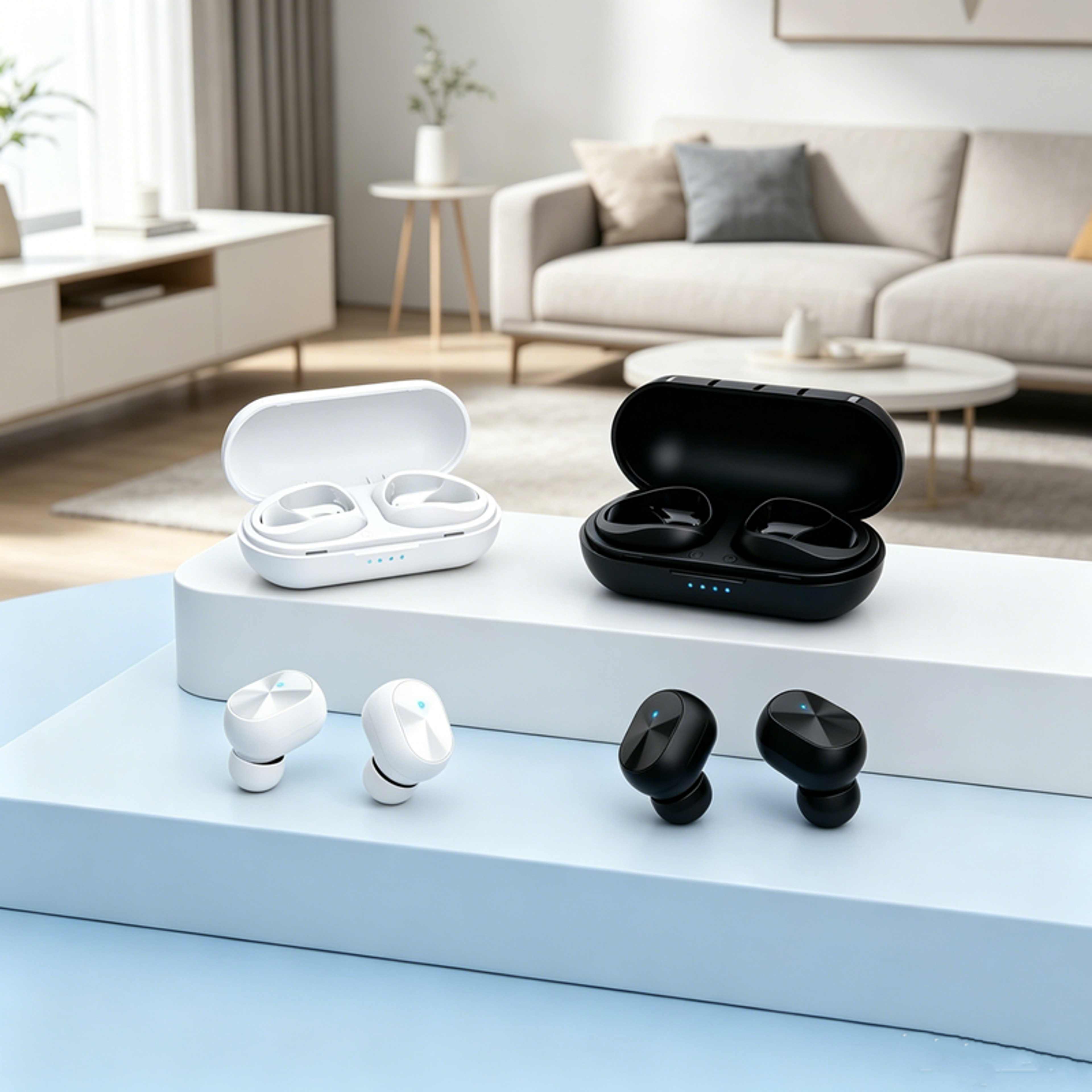 bluetooth earphones with hifi sound and waterproof earbuds for sports