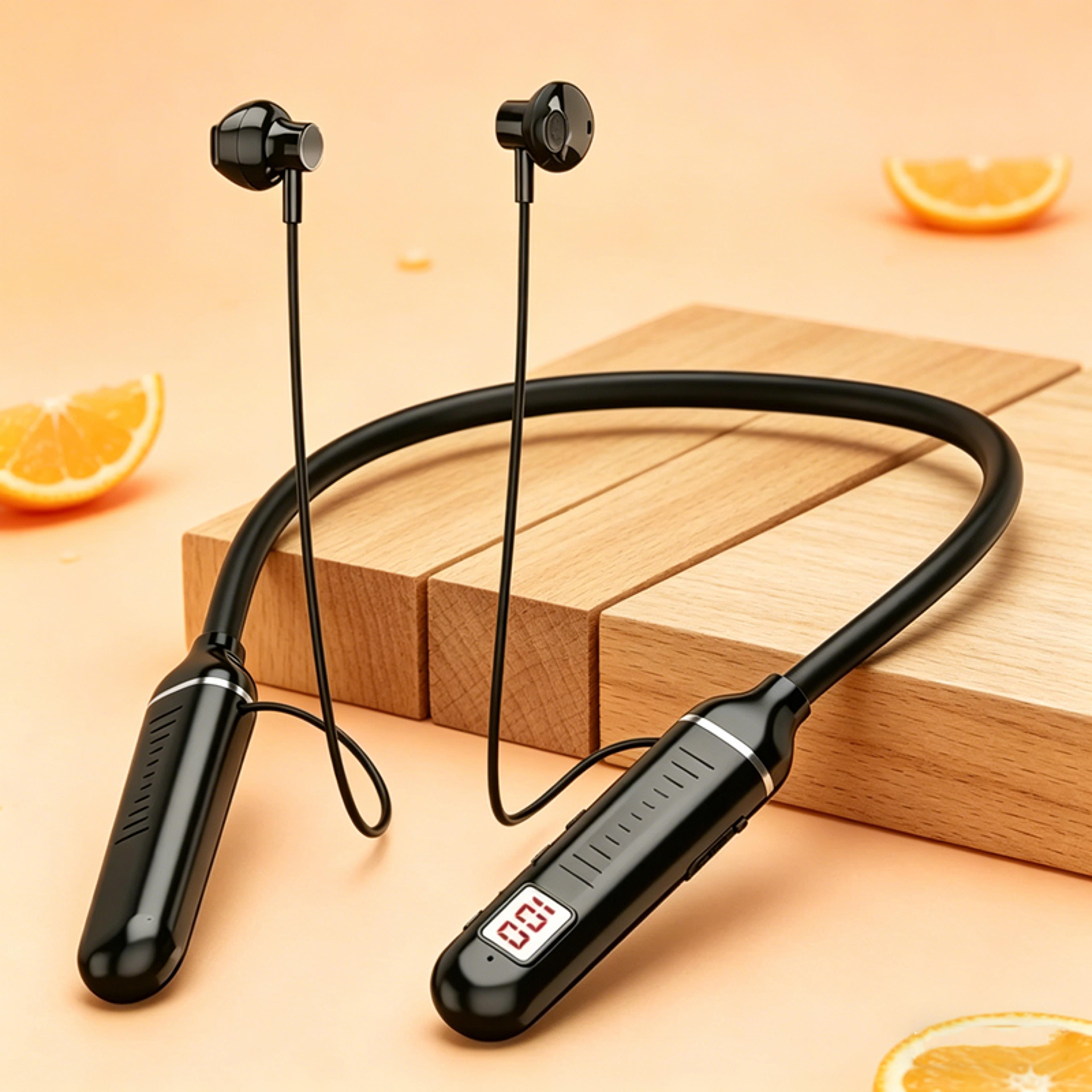 wireless neckband headphones bluetooth waterproof sports earbuds with mic
