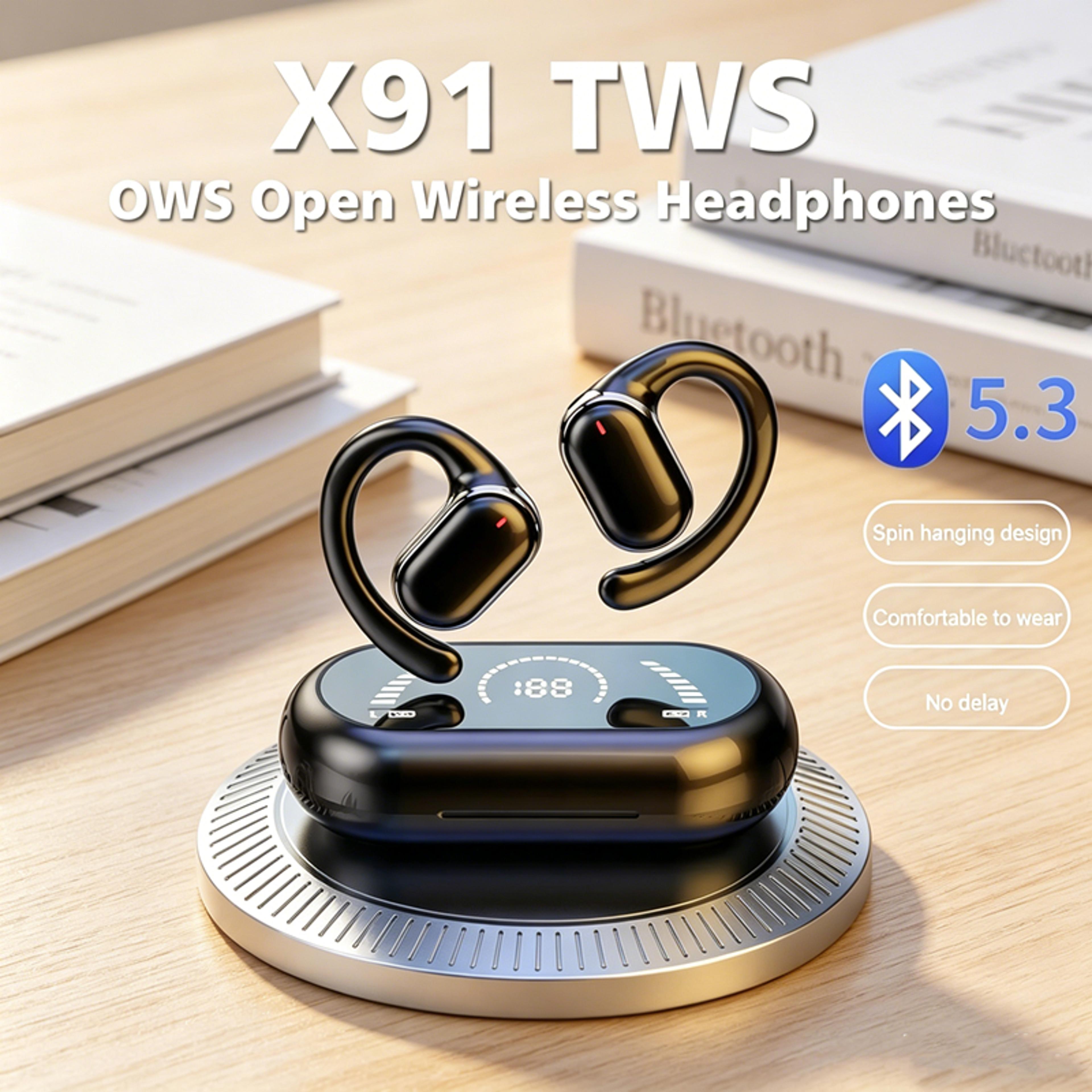 hifi stereo waterproof tws wireless sports earphones with microphone