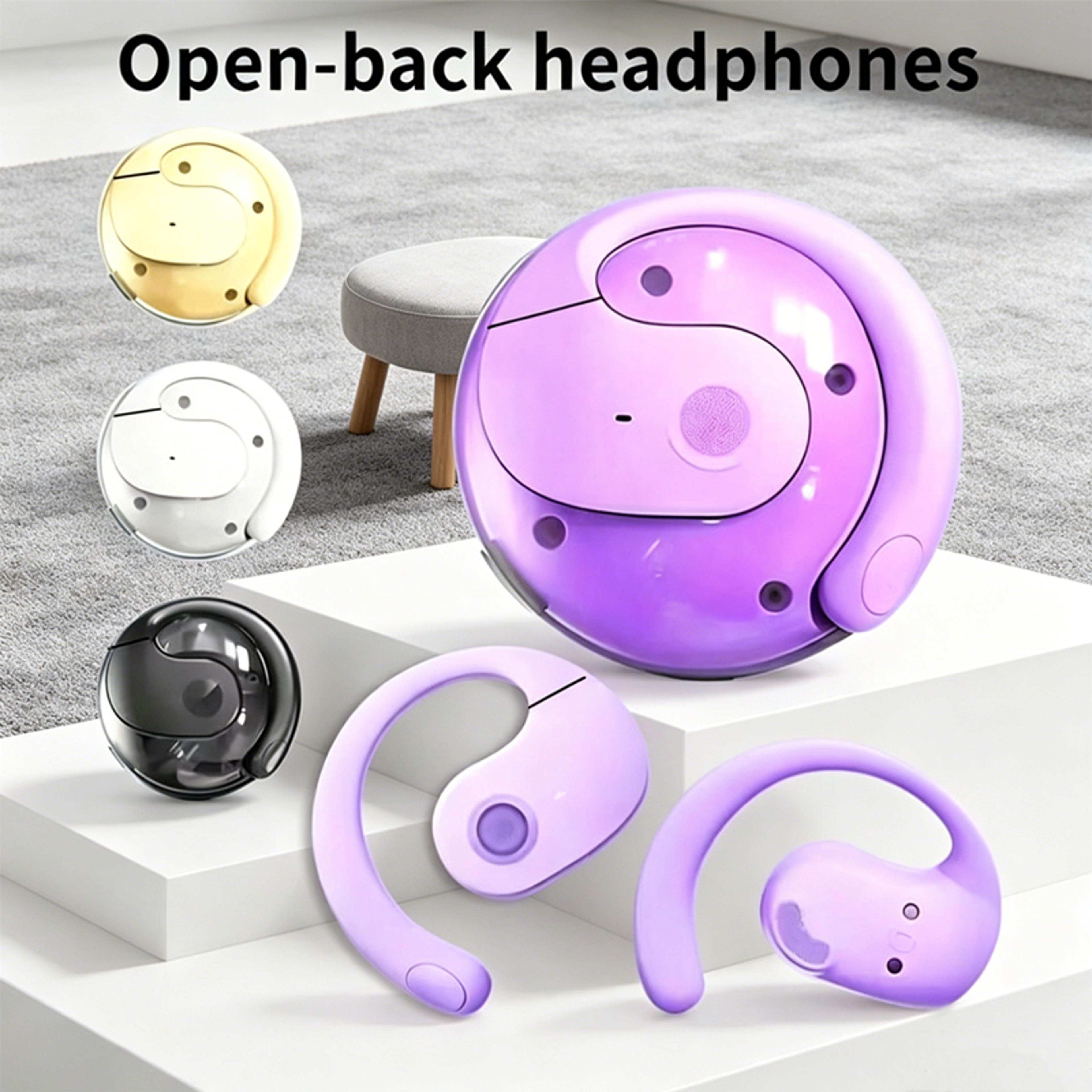 comfort fit wireless ear hook earbuds with mic and touch control