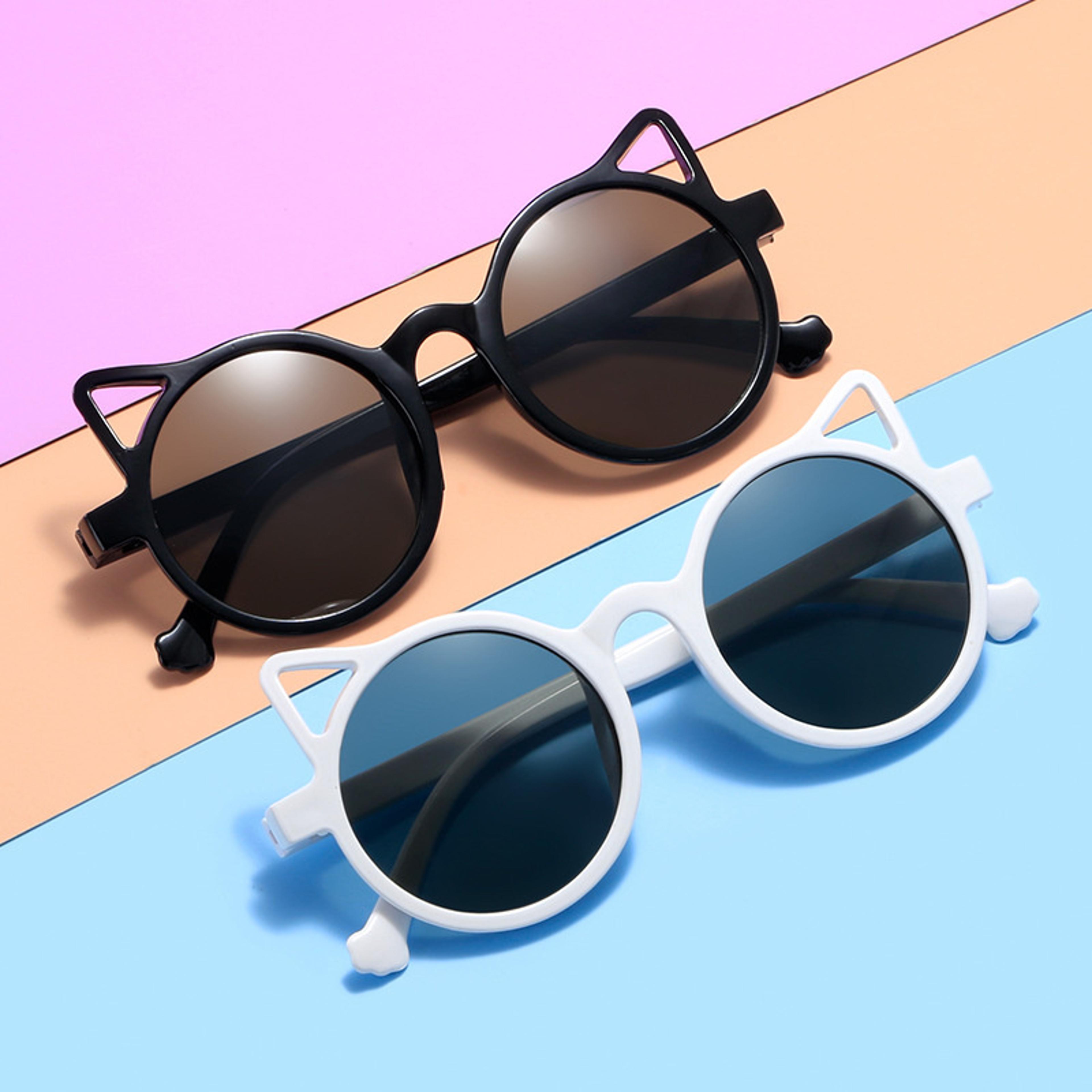 cute cat ear kids sunglasses with uv protection