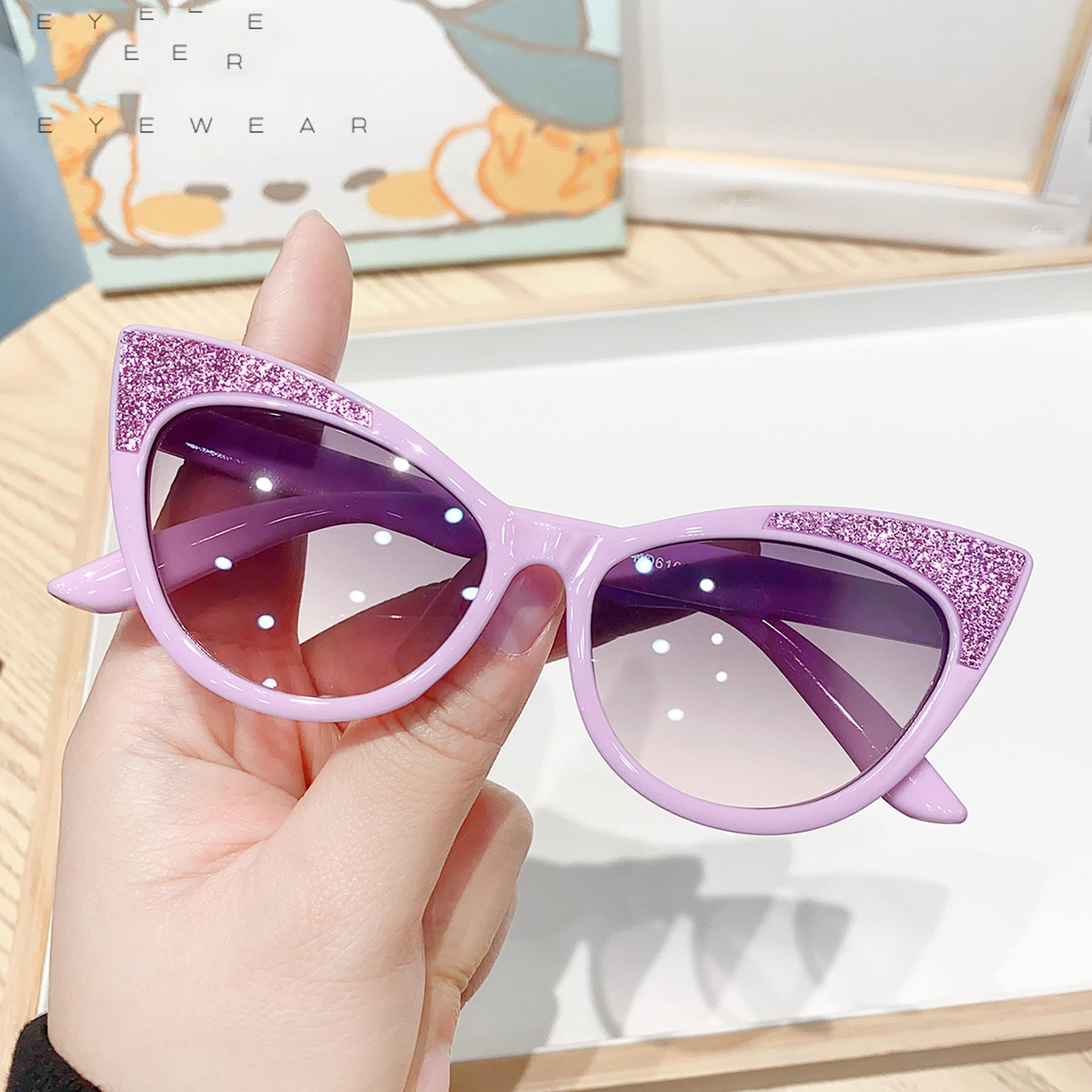 cute cat eye kids sunglasses with bow for toddlers and baby eyewear