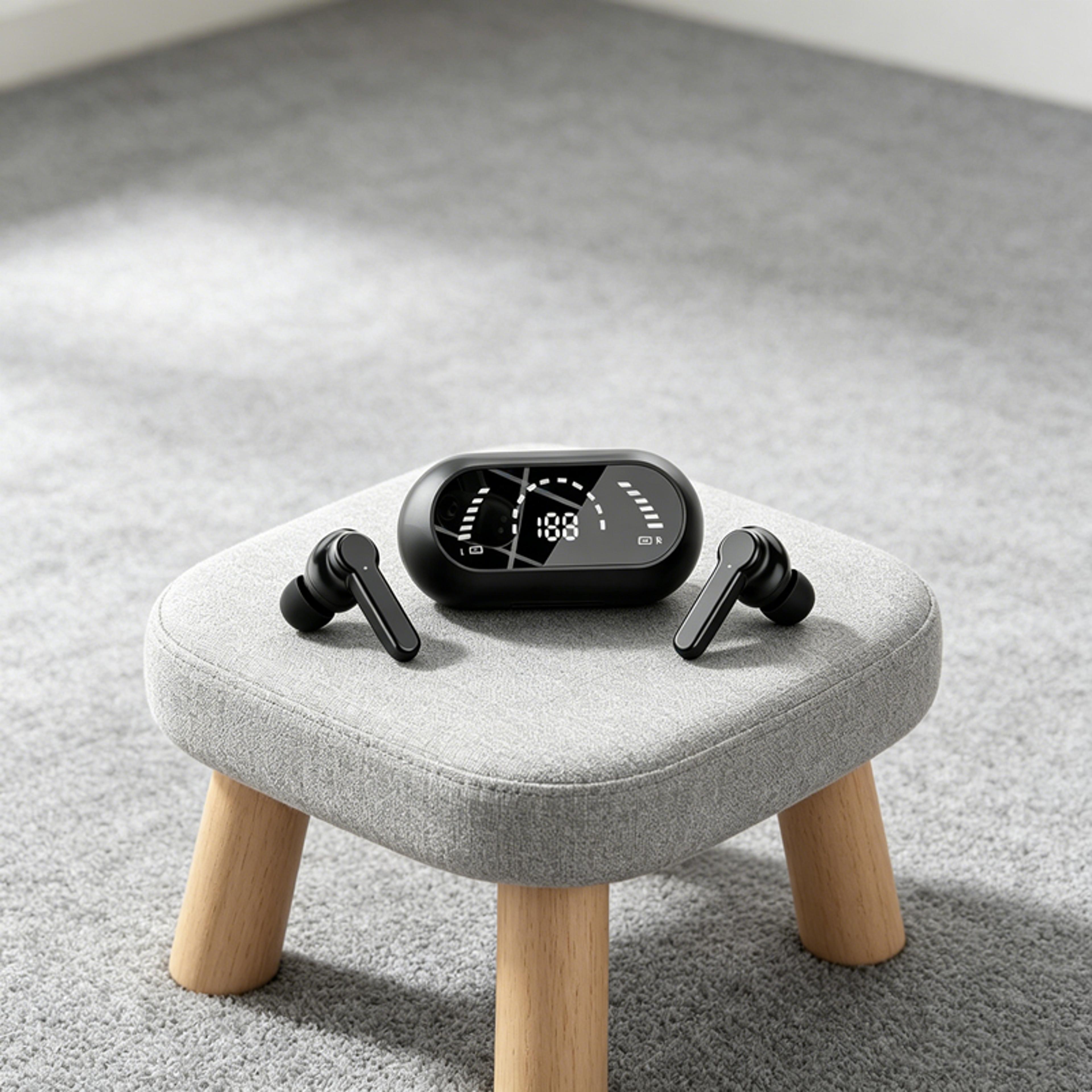 bluetooth wireless earbuds with bass sound and touch control