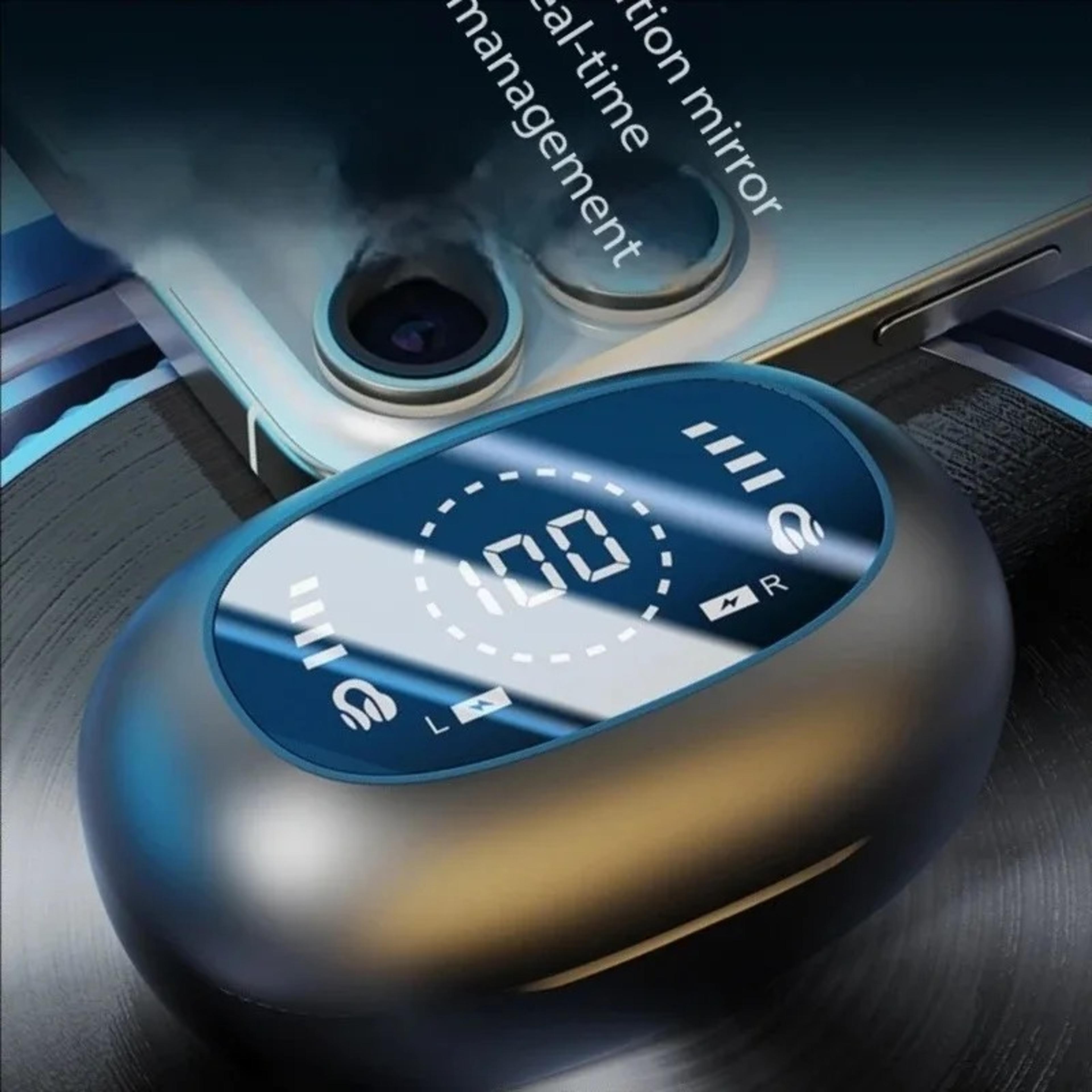 open ear ear clip wireless earbuds with noise reduction mirror design