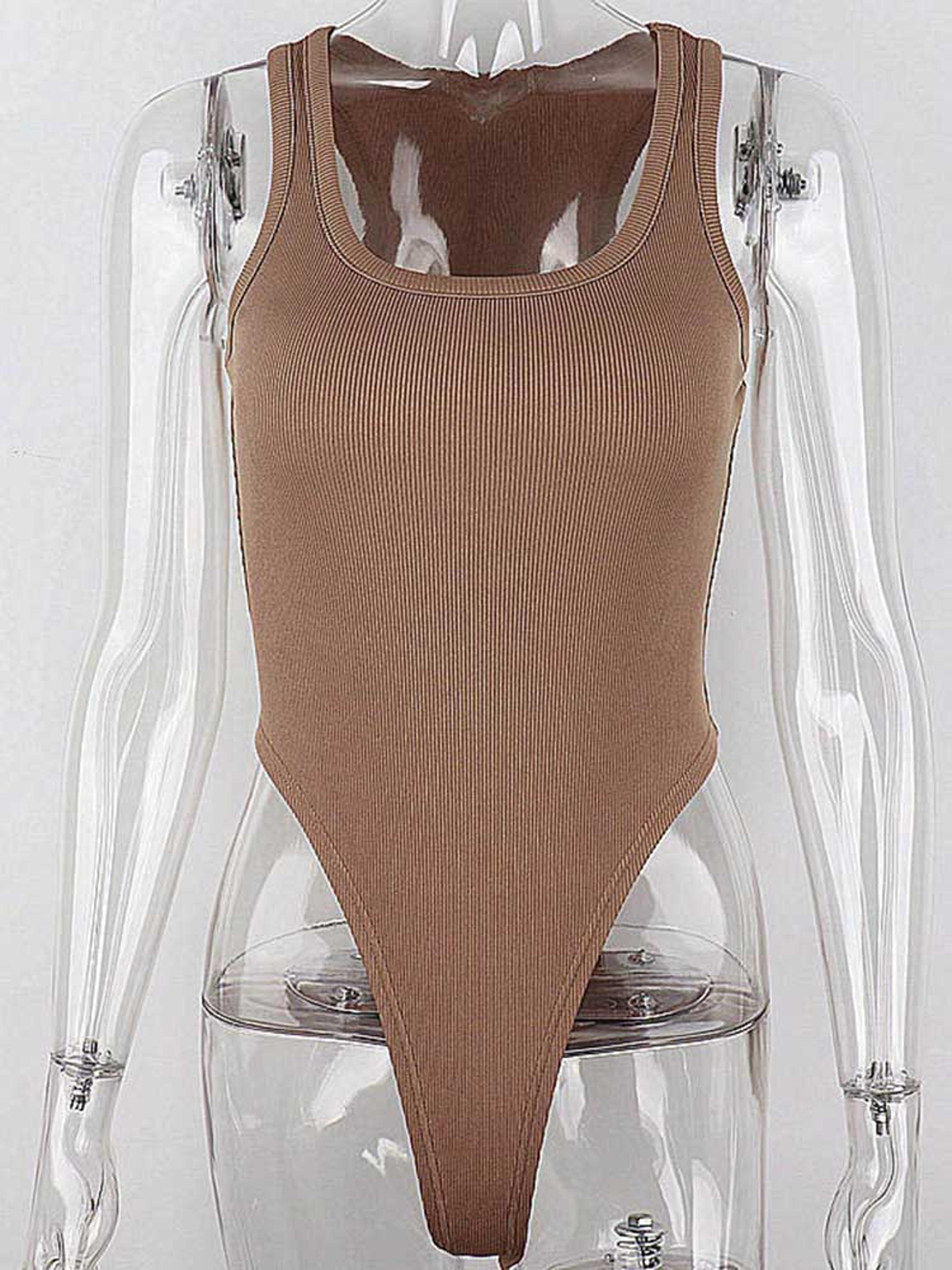sleeveless knit off shoulder halter neck bodycon bodysuit for women clubwear