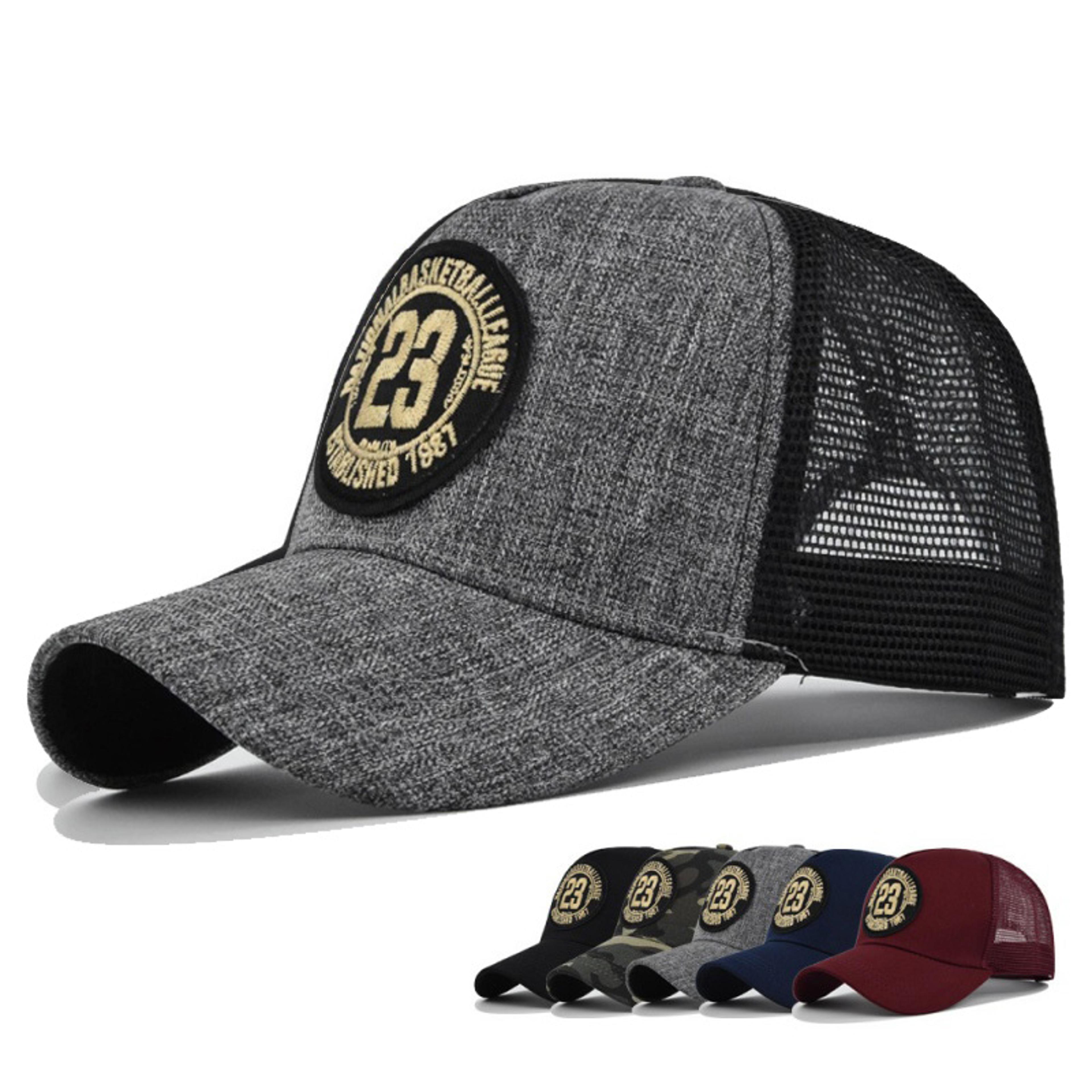 summer mesh embroidered trucker hat for men and women lightweight running cap