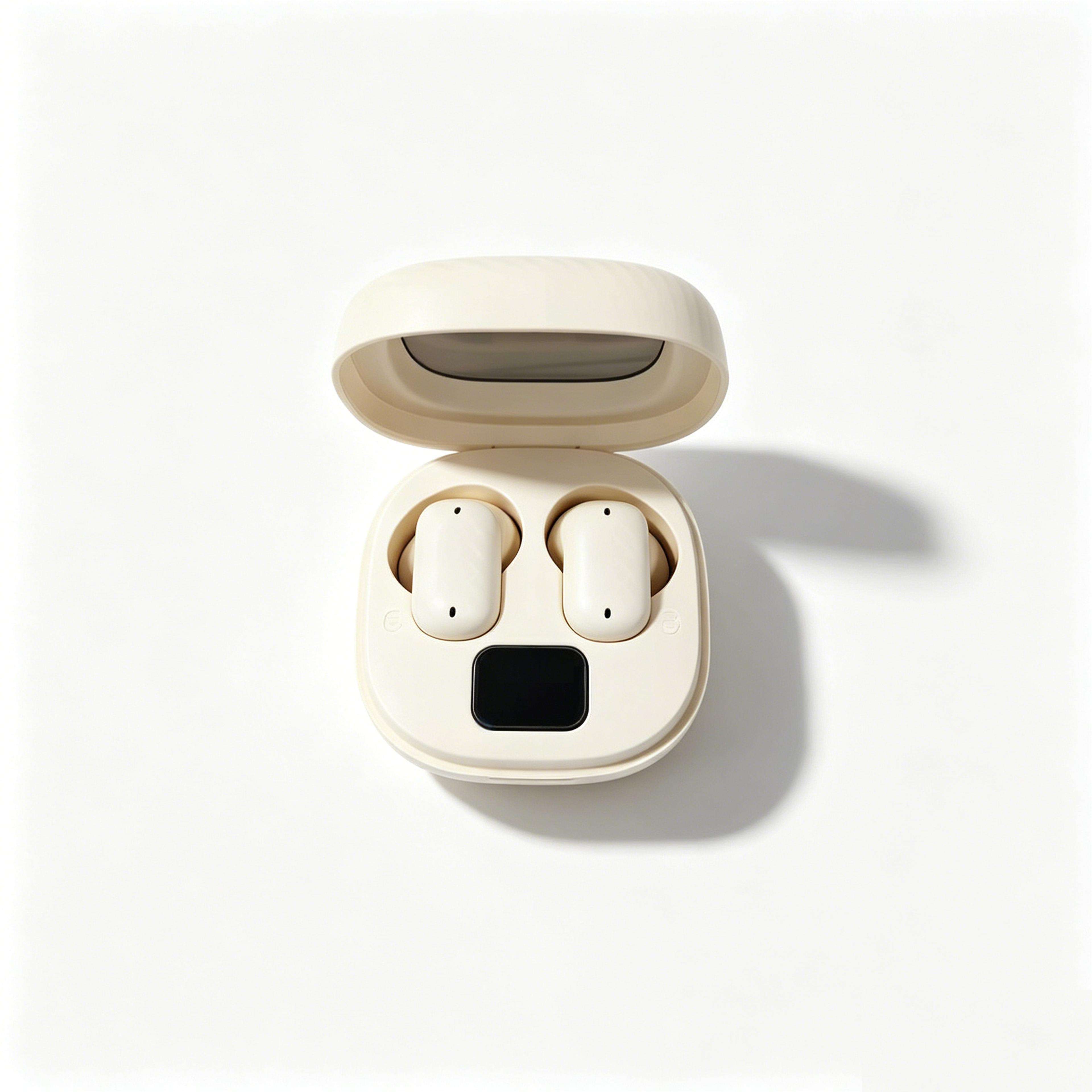 invisible mini sleep bluetooth earbuds with charging case