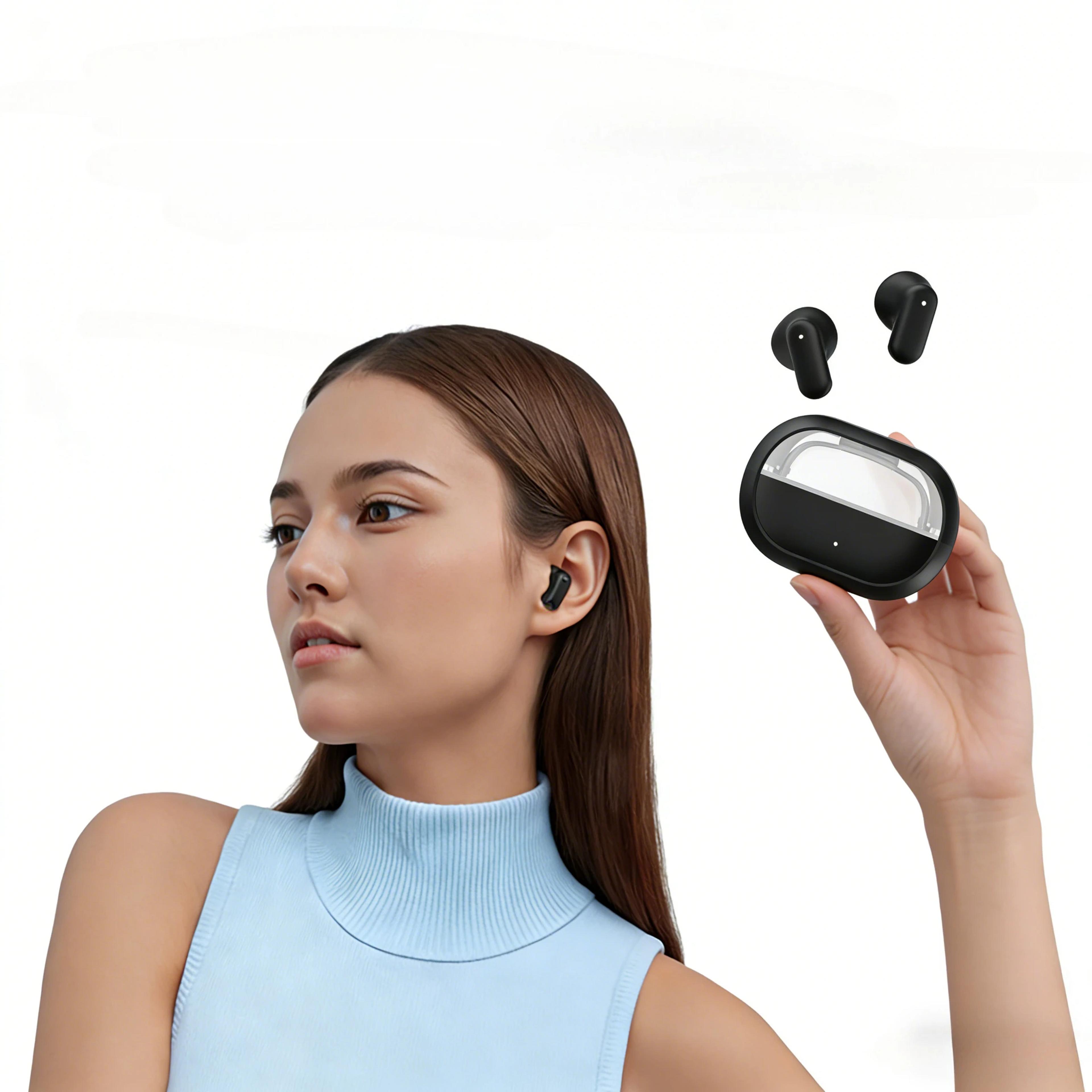 hifi wireless bluetooth earphones with noise reduction mic