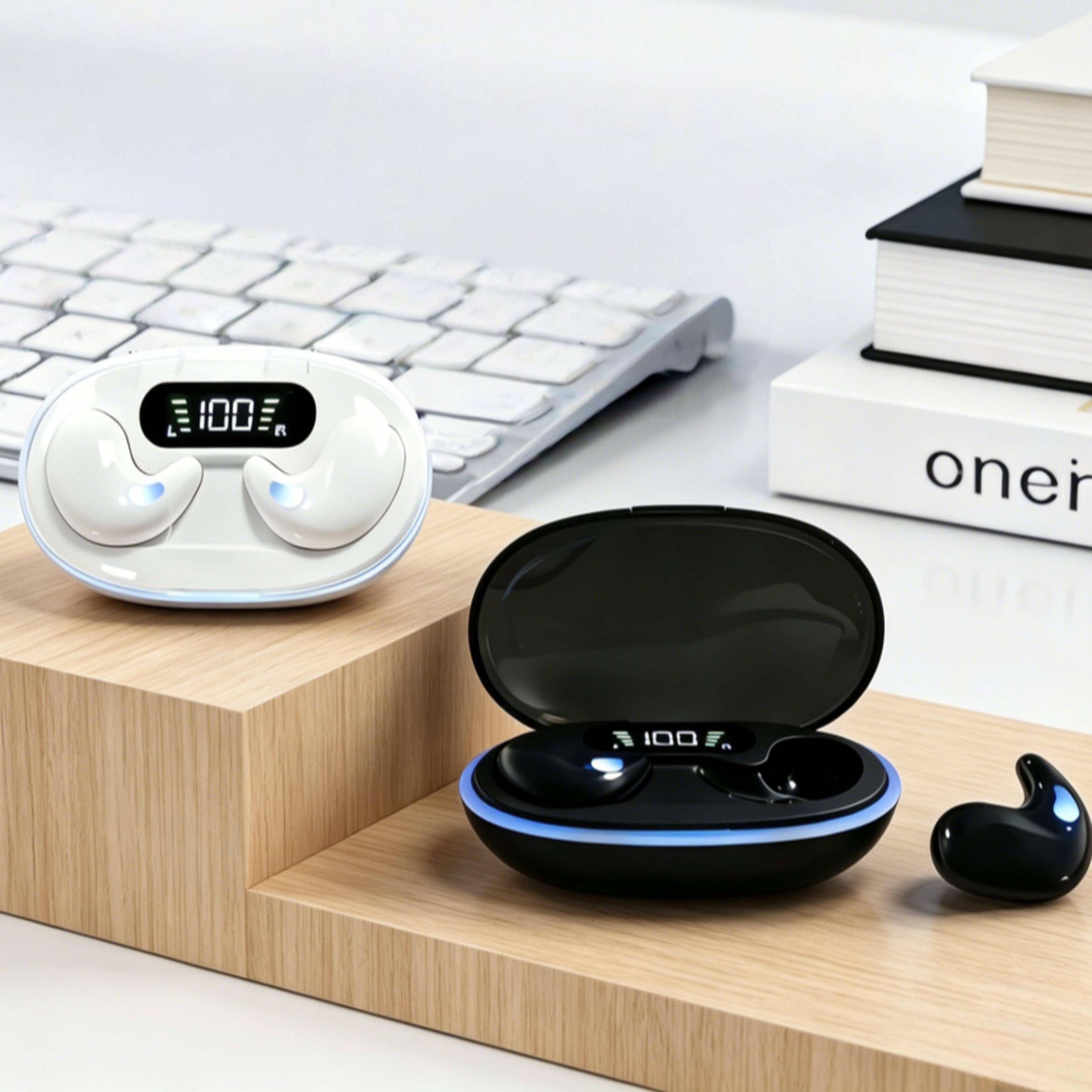 noise reduction wireless bluetooth headset for sports gaming and sleep