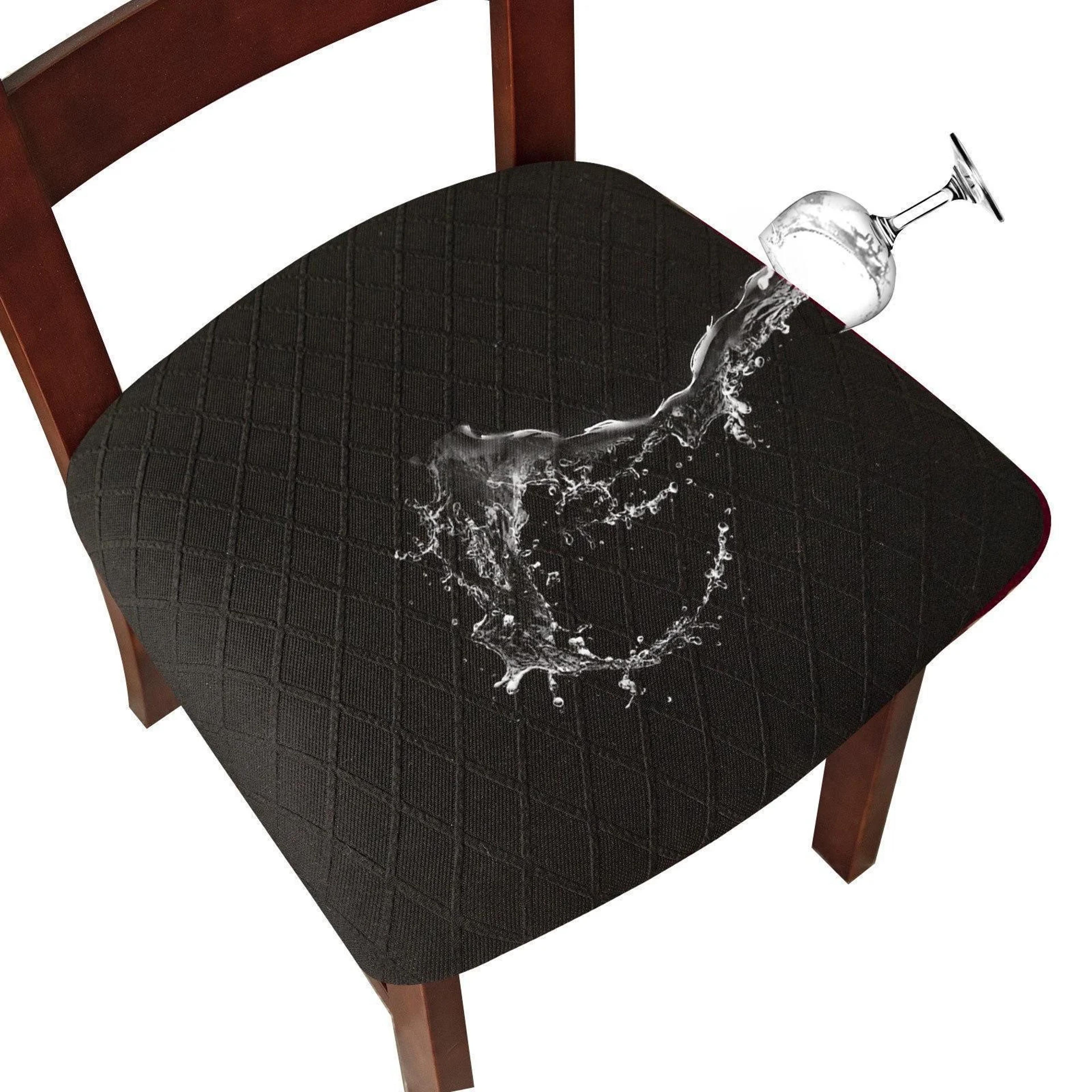 waterproof stretch dining chair seat covers removable washable cushion protectors