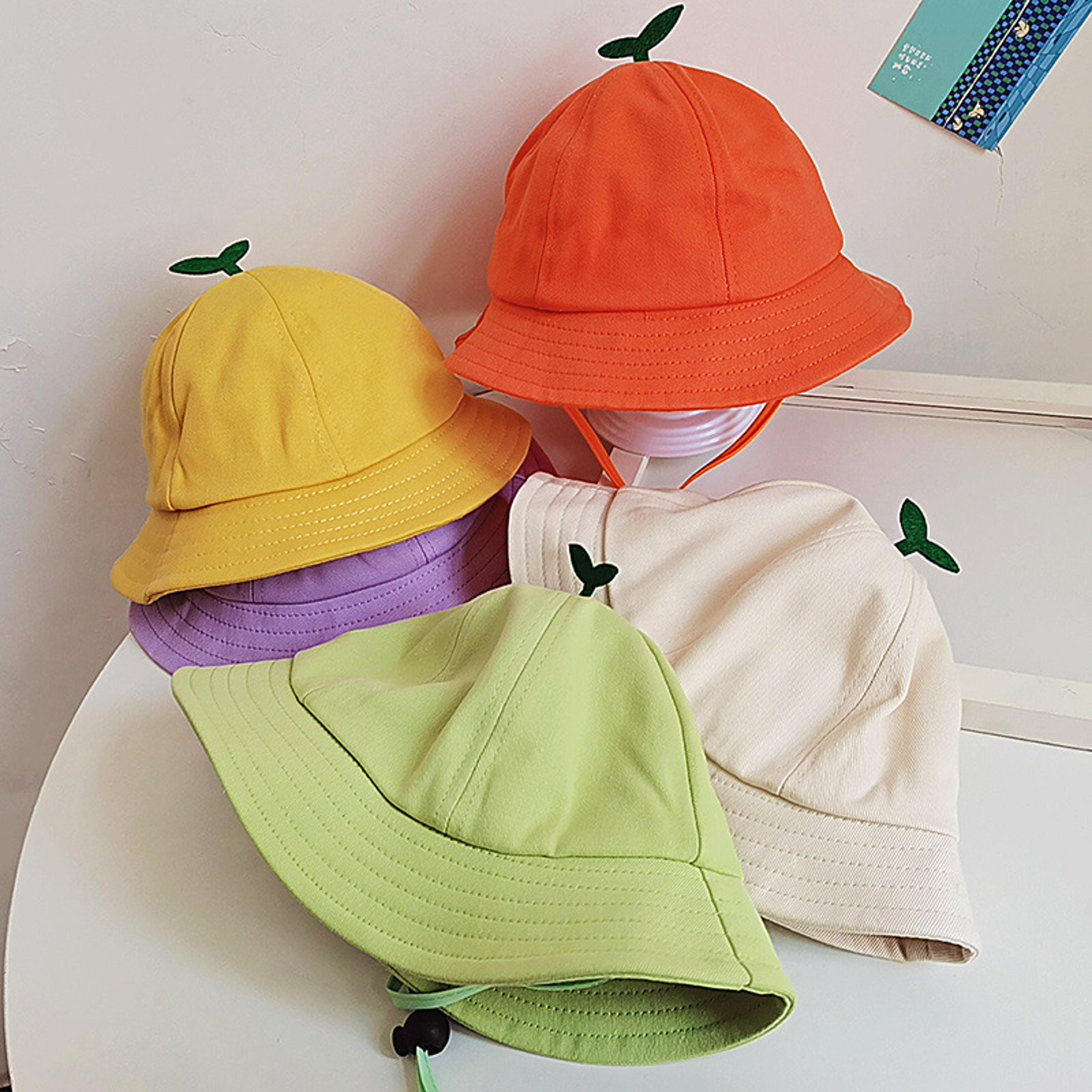 cute sprout baby bucket hat drawstring kids sun hat for boys and girls