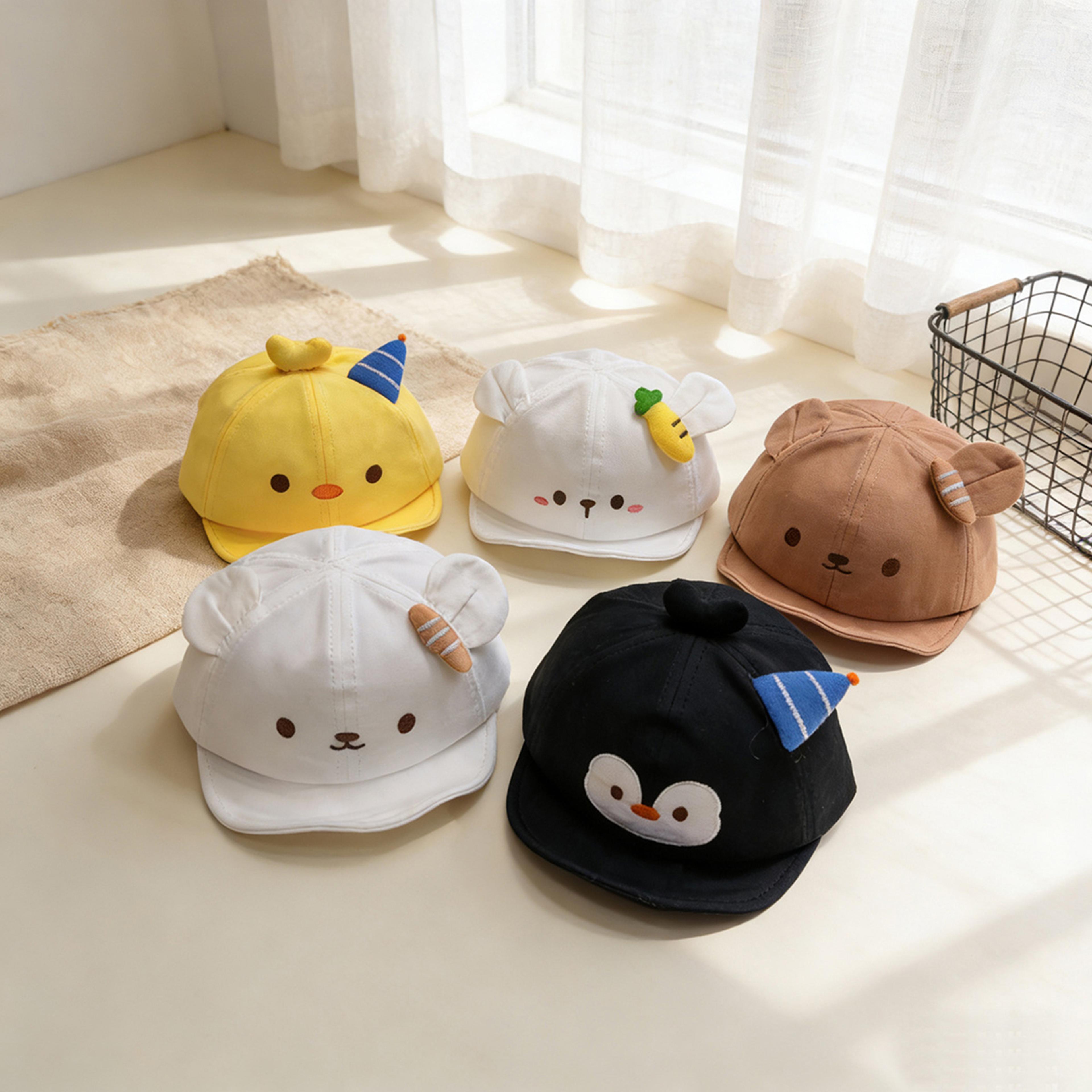 cute baby baseball cap soft brim toddler sun hat for boys girls