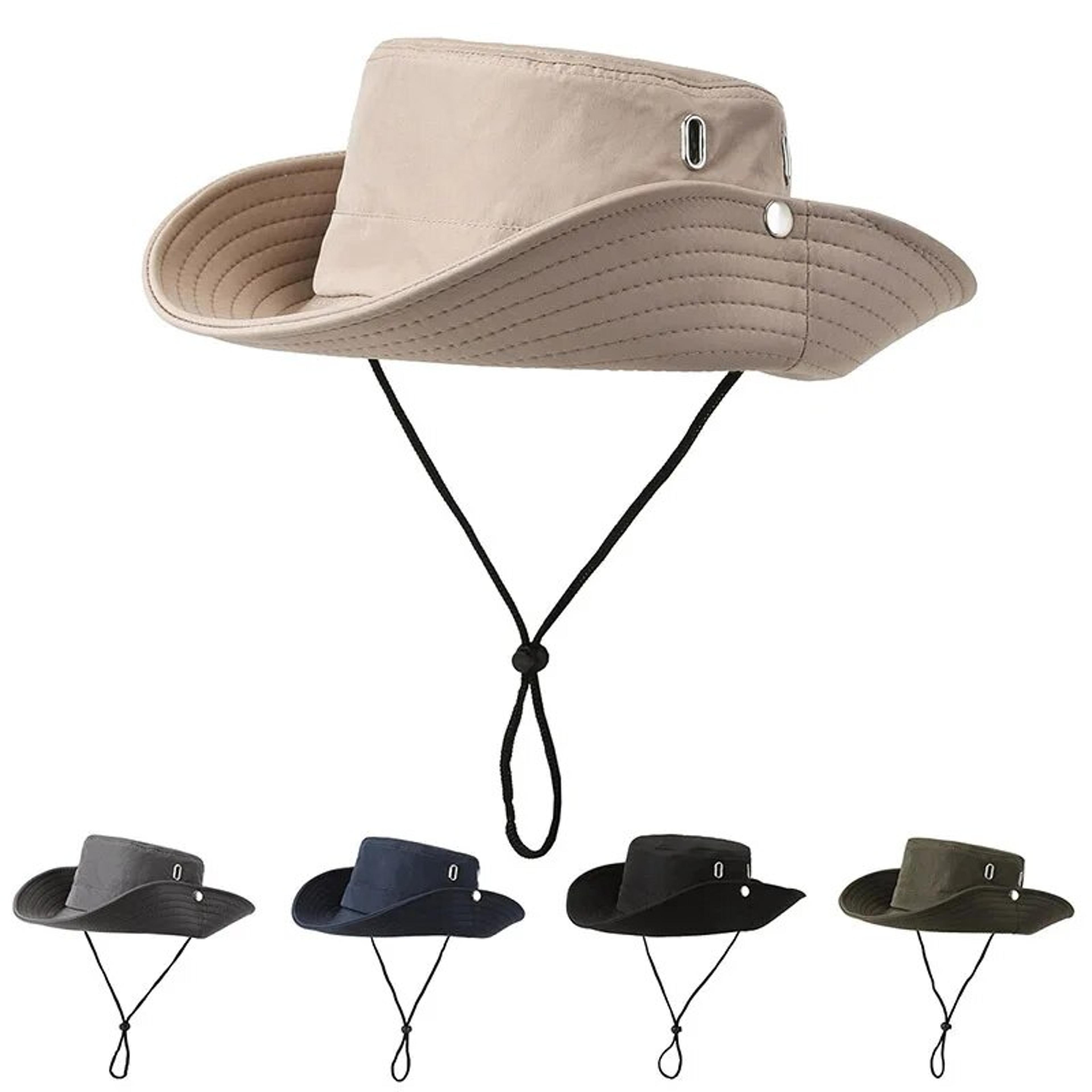 wide brim bucket hat for men and women adjustable breathable casual sun hat