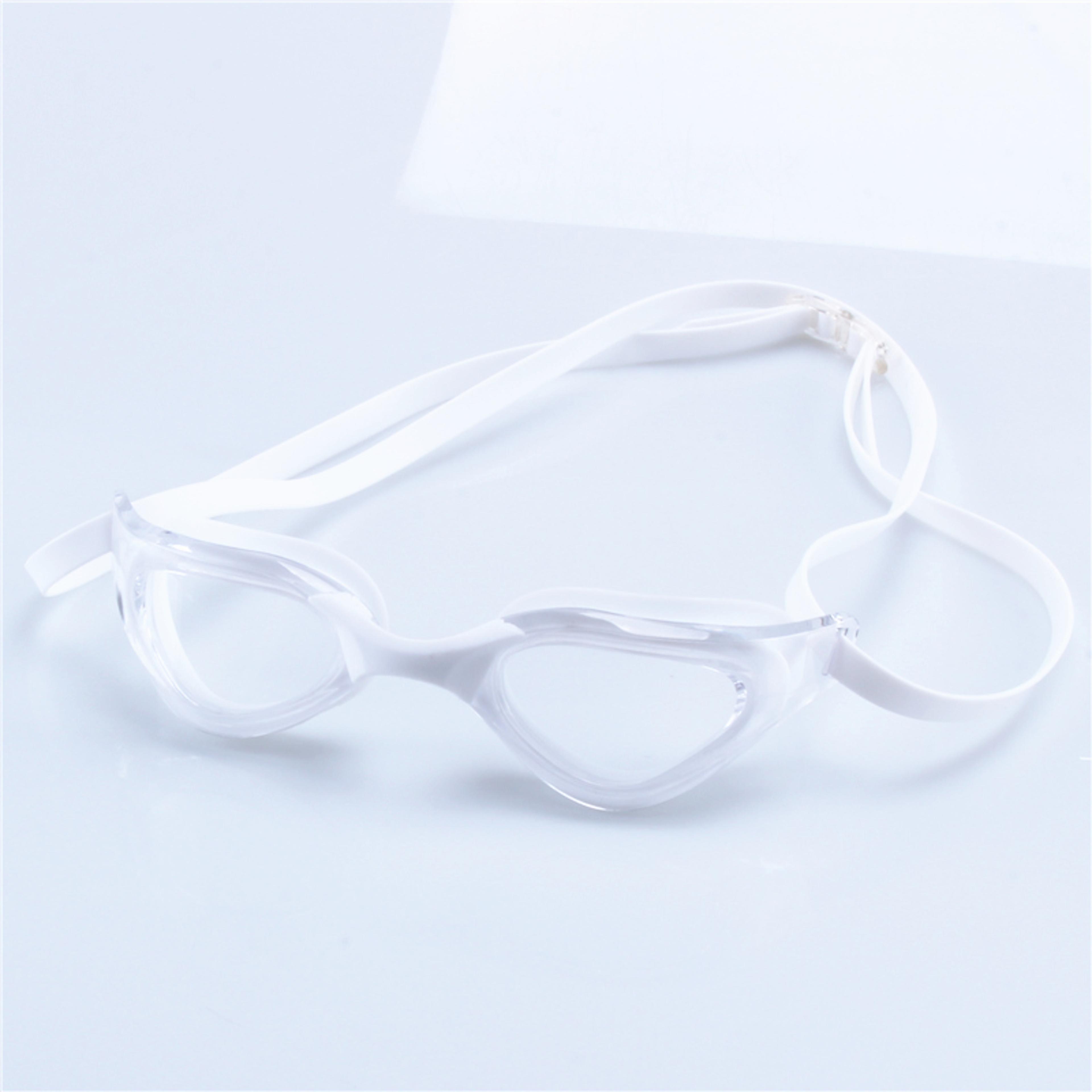 professional anti fog swimming goggles with electroplate lens and silicone seal