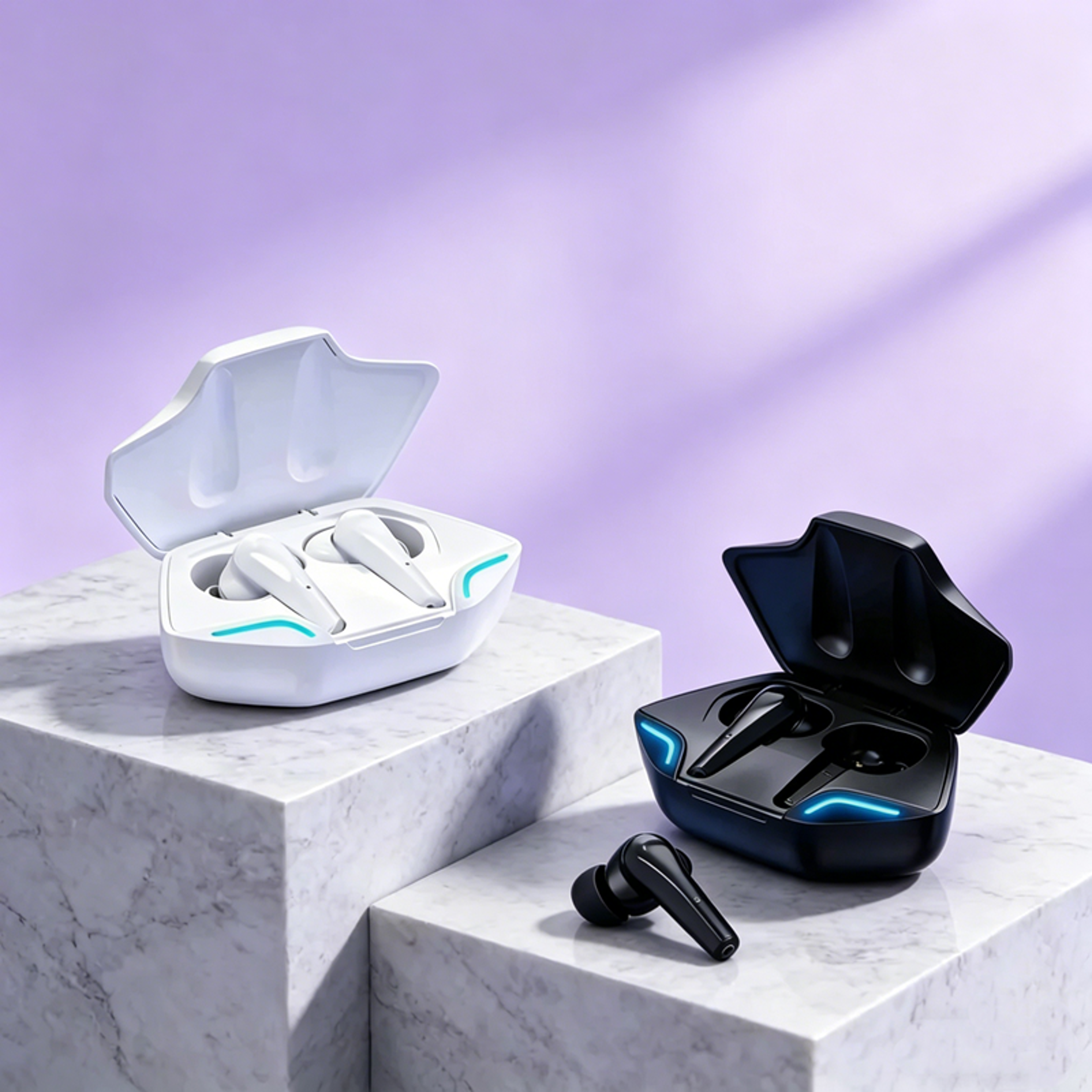 tws wireless bluetooth earbuds mic and charging case