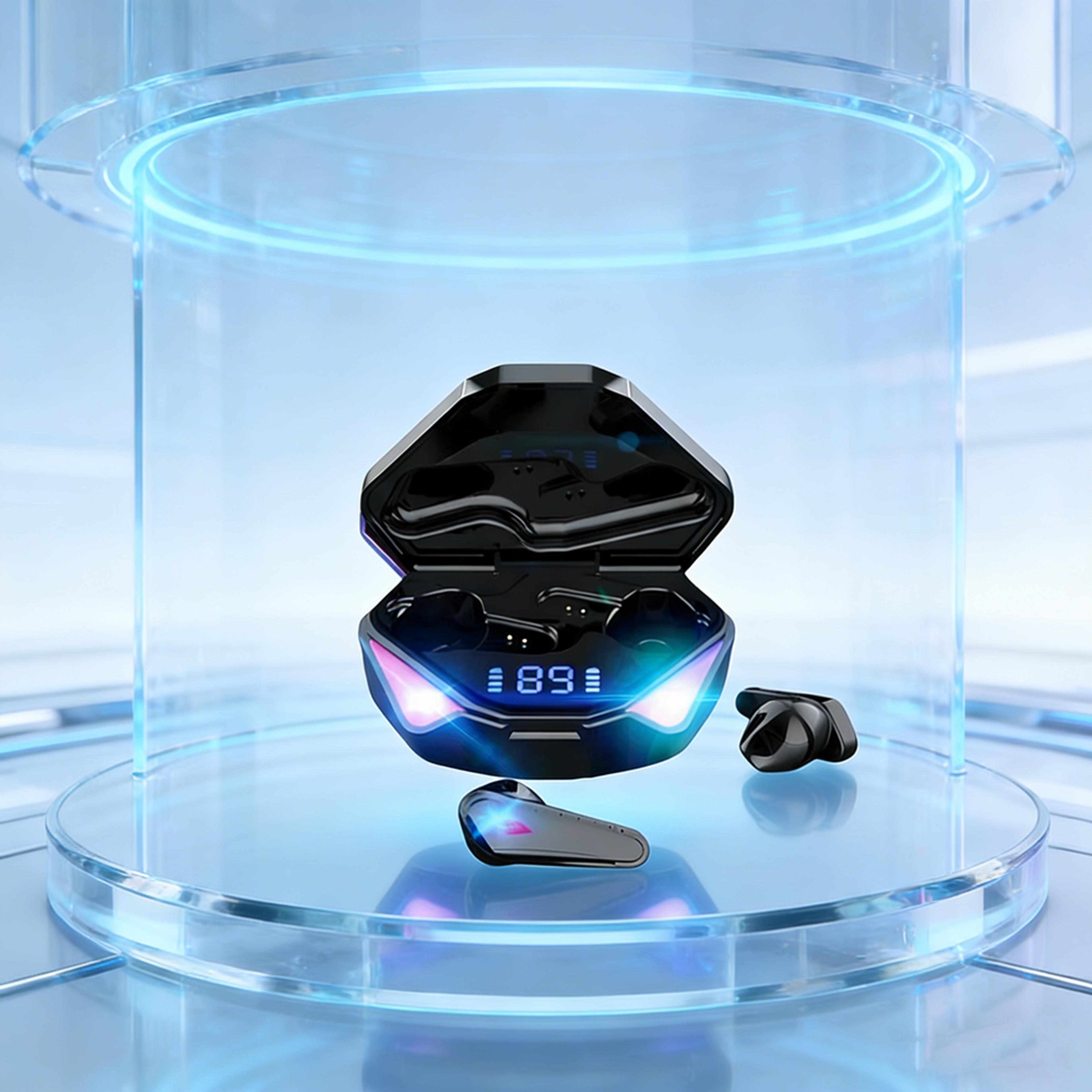 low latency tws gaming earbuds with mic bluetooth wireless earphones