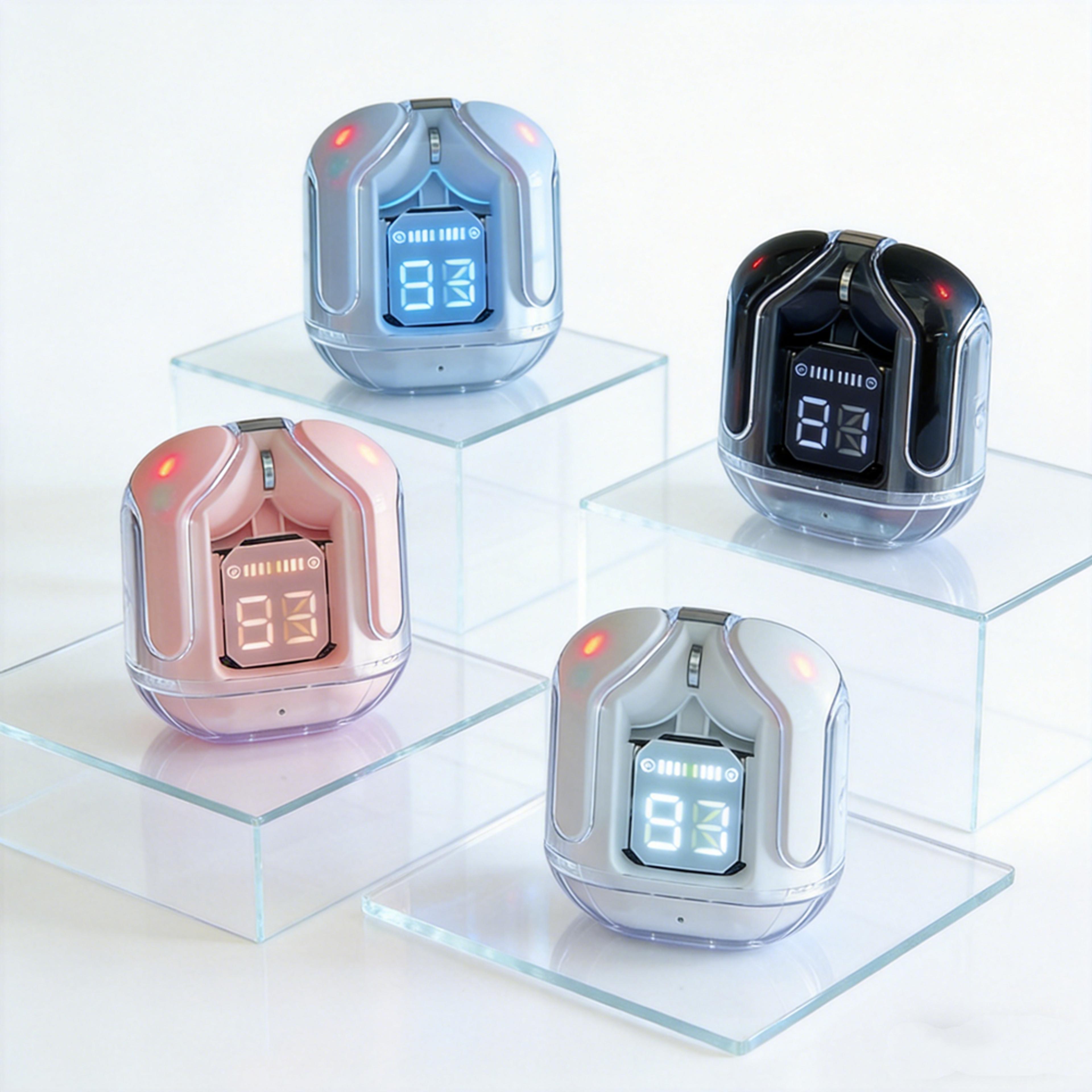 mini wireless earbuds with led display bluetooth tws headphones