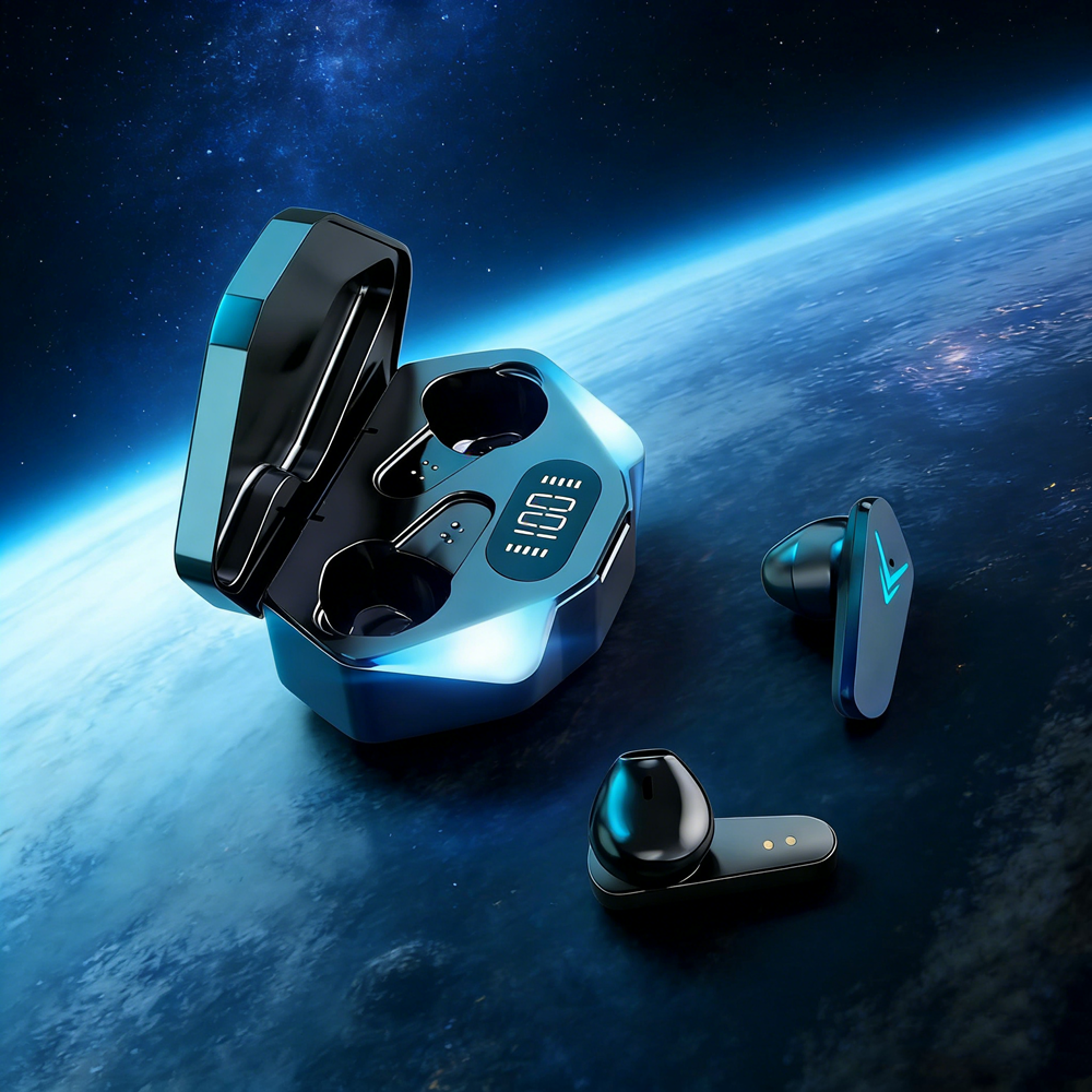 wireless gaming earbuds with 65ms low latency bluetooth sound