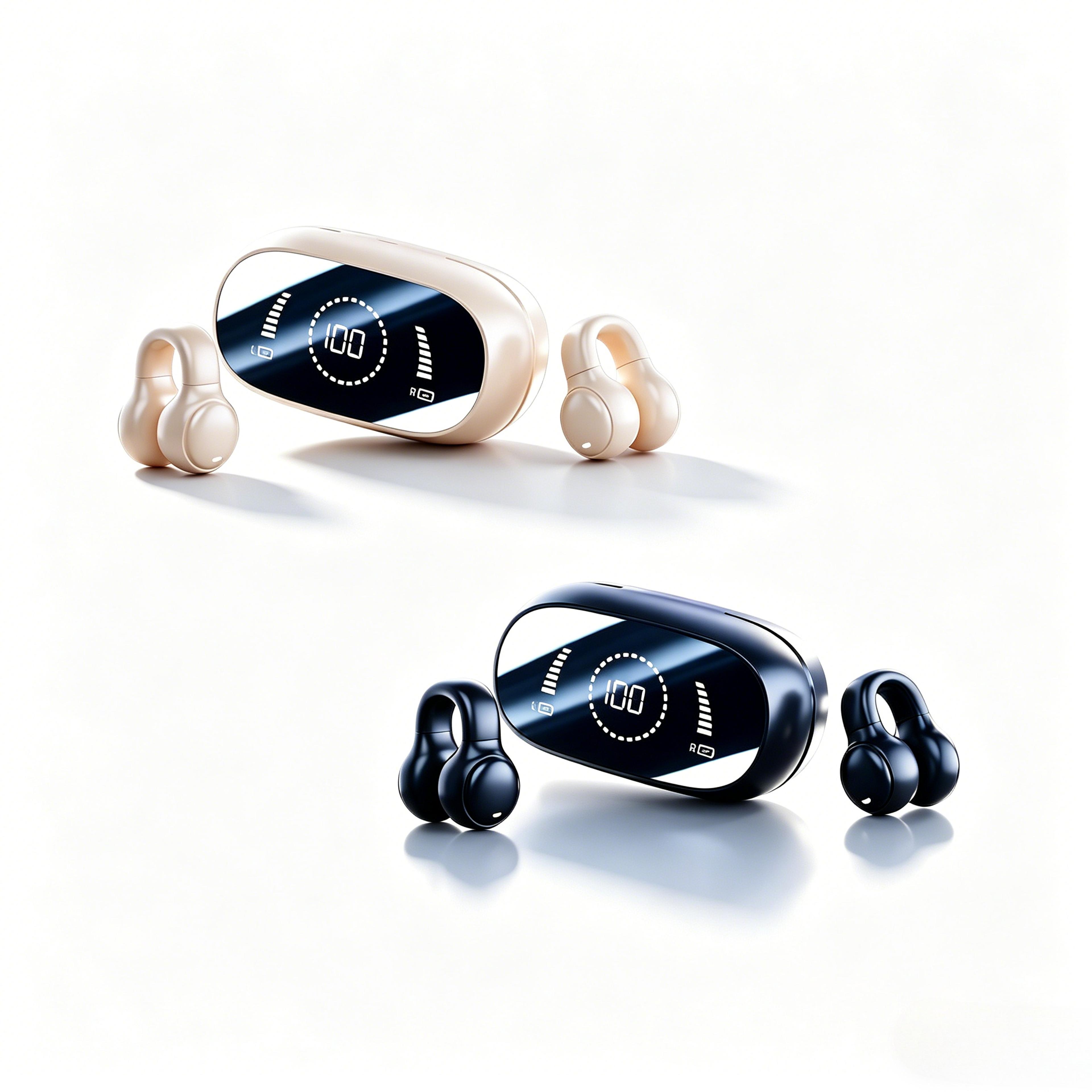 wireless sport headphones with bluetooth running earphones and noise cancelling mic