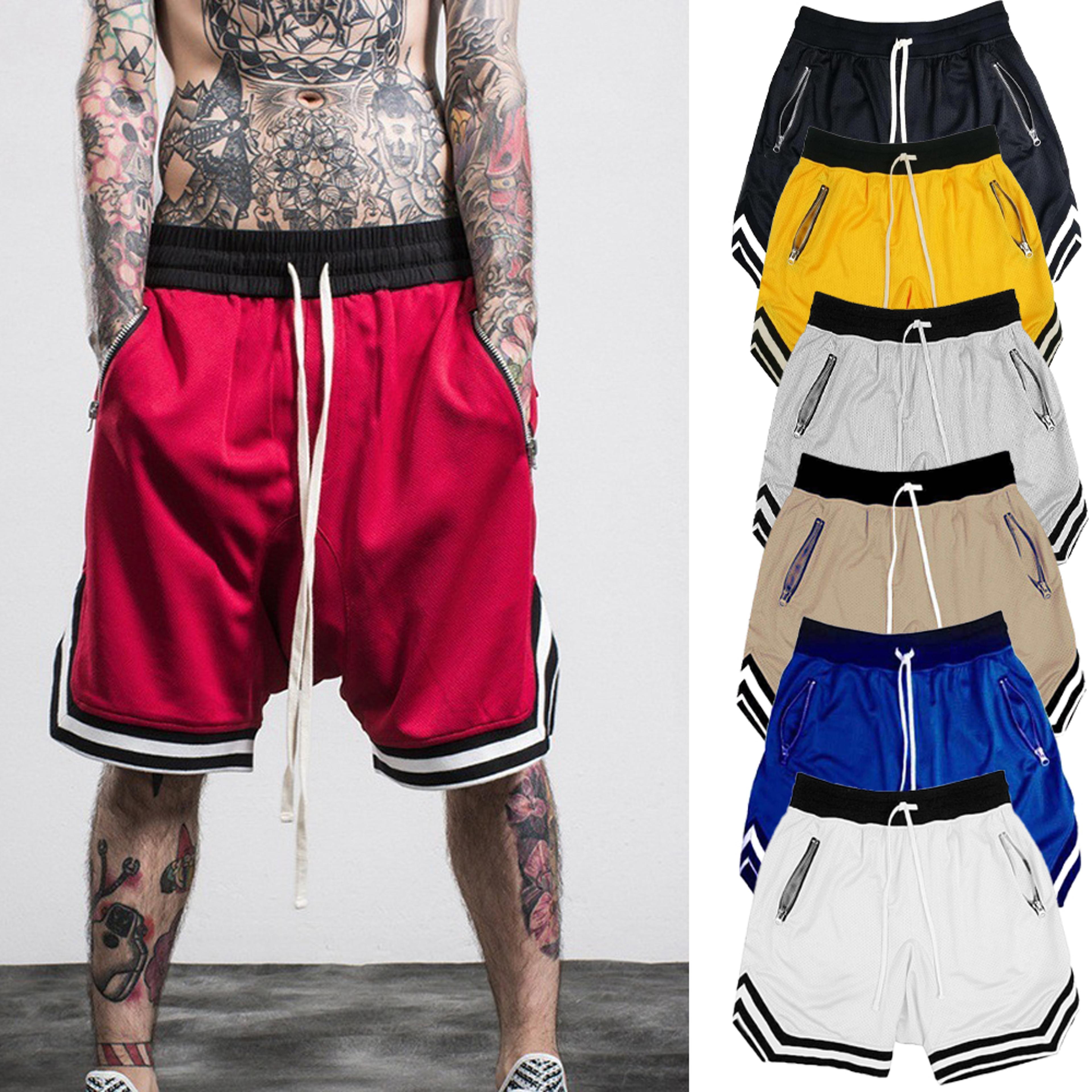 mens basketball shorts quick dry mesh athletic gym shorts