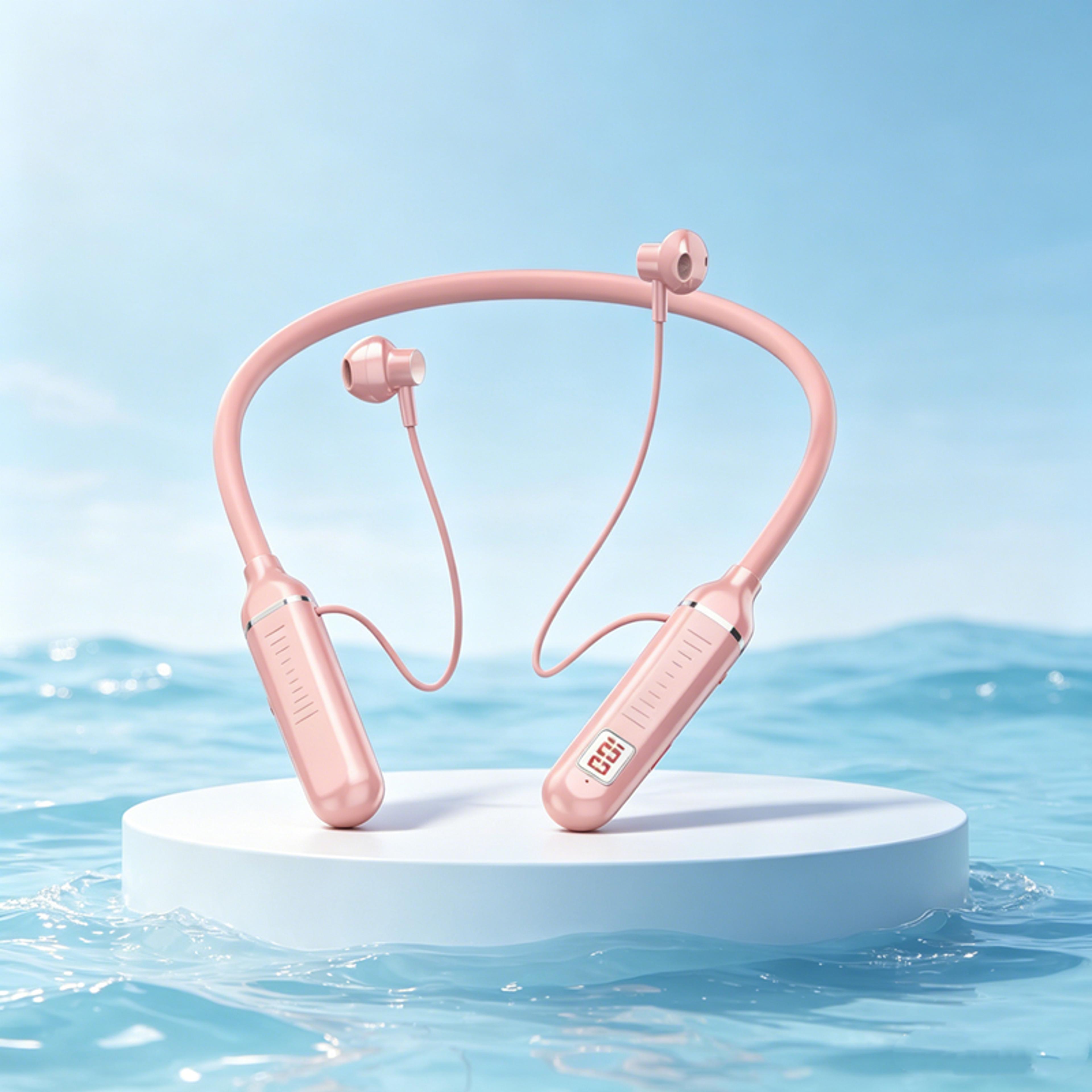 bluetooth wireless neckband earphones sports headphones with mic waterproof magnetic earbuds