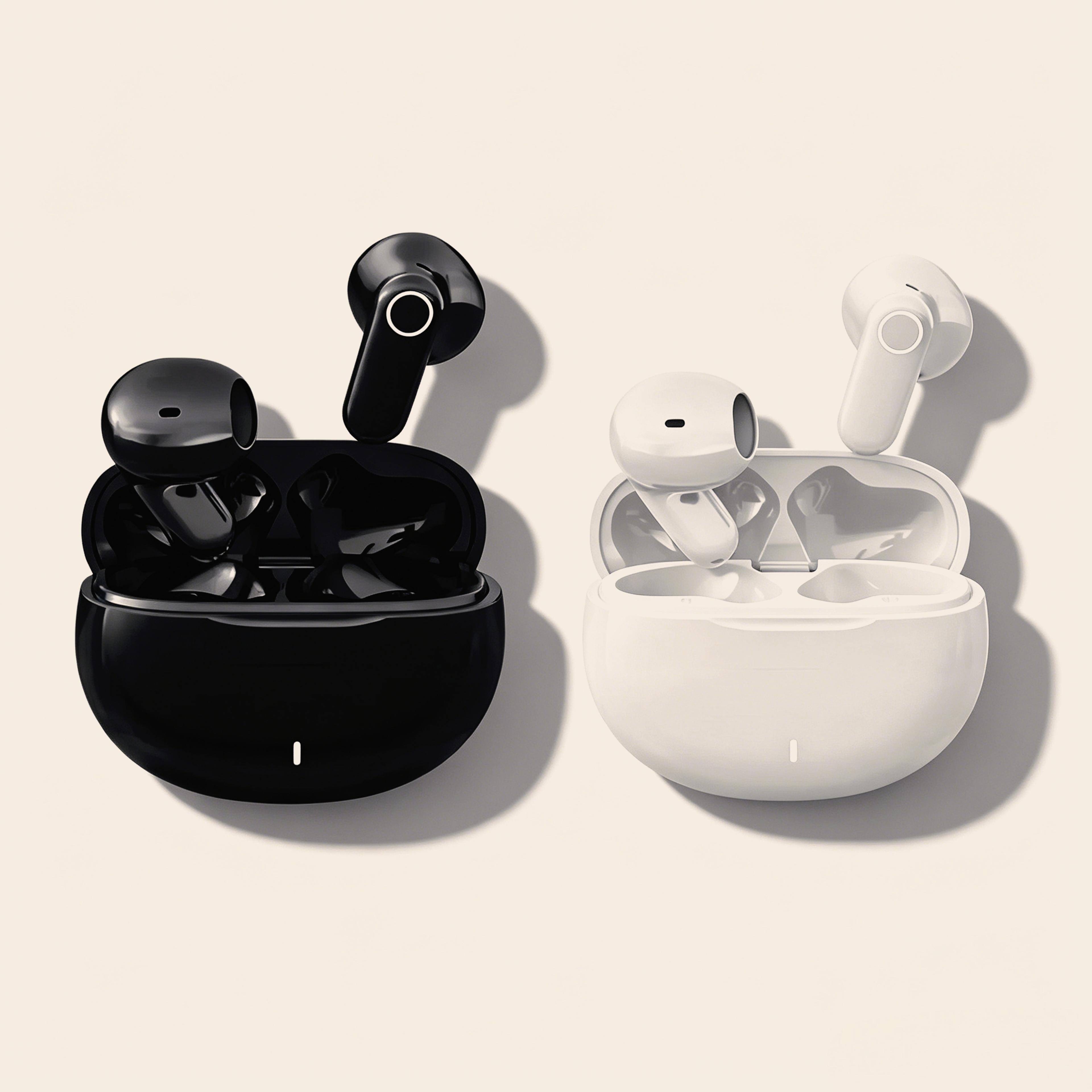 compact bluetooth earbuds waterproof sports headset with mic for music calls