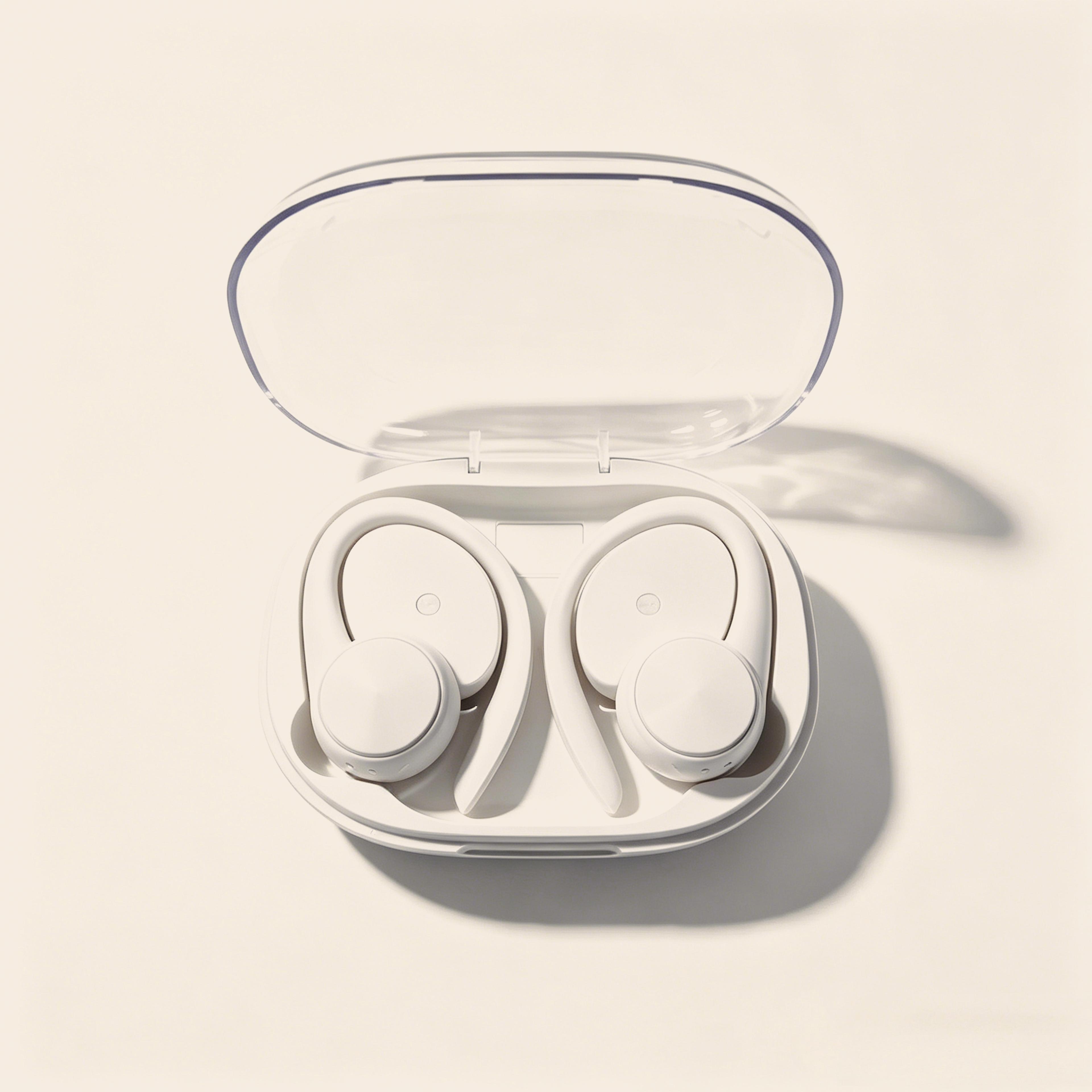 portable waterproof wireless earbuds with led display sports bluetooth headphones with mic