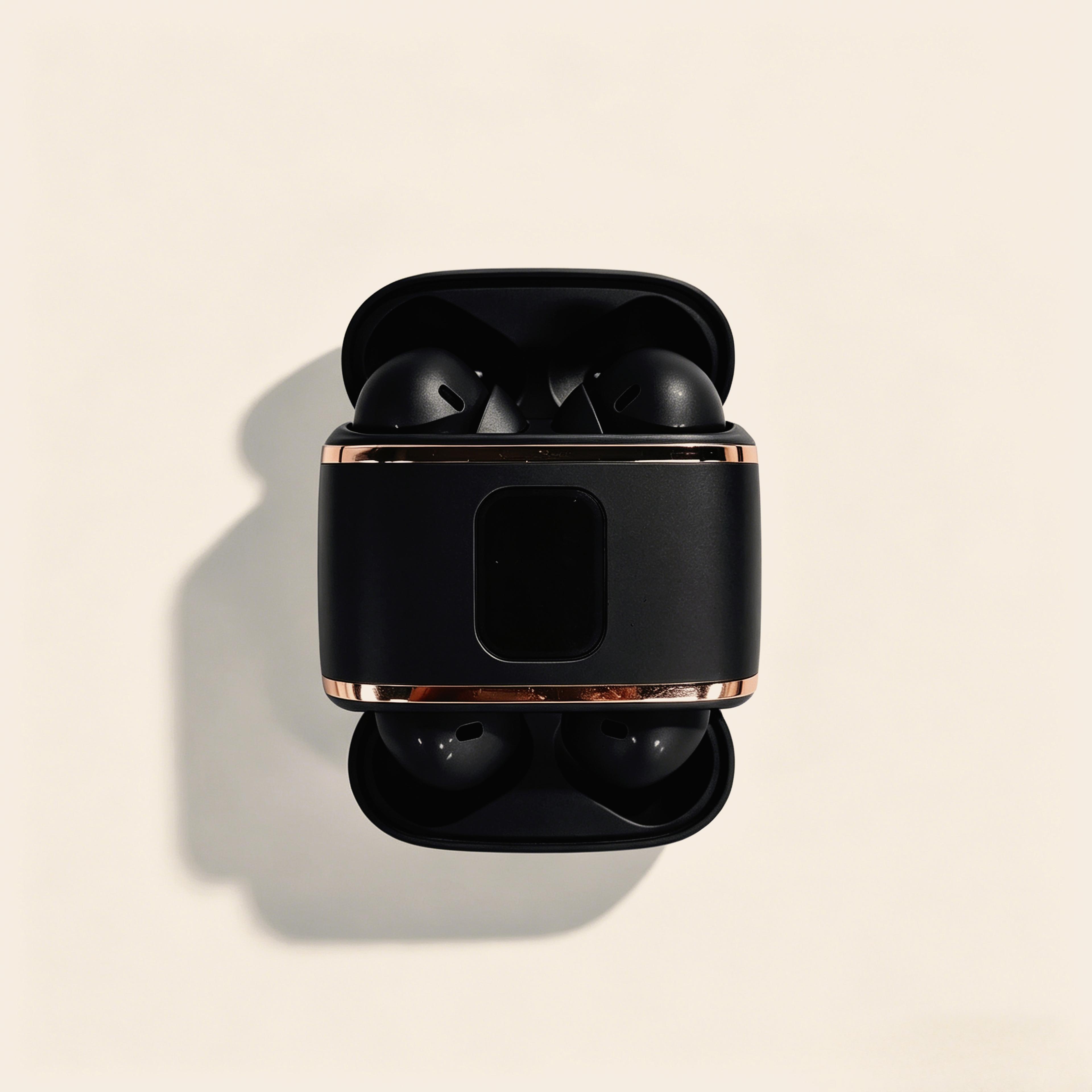 wireless bluetooth earbuds with hifi stereo sound led power display and charging case