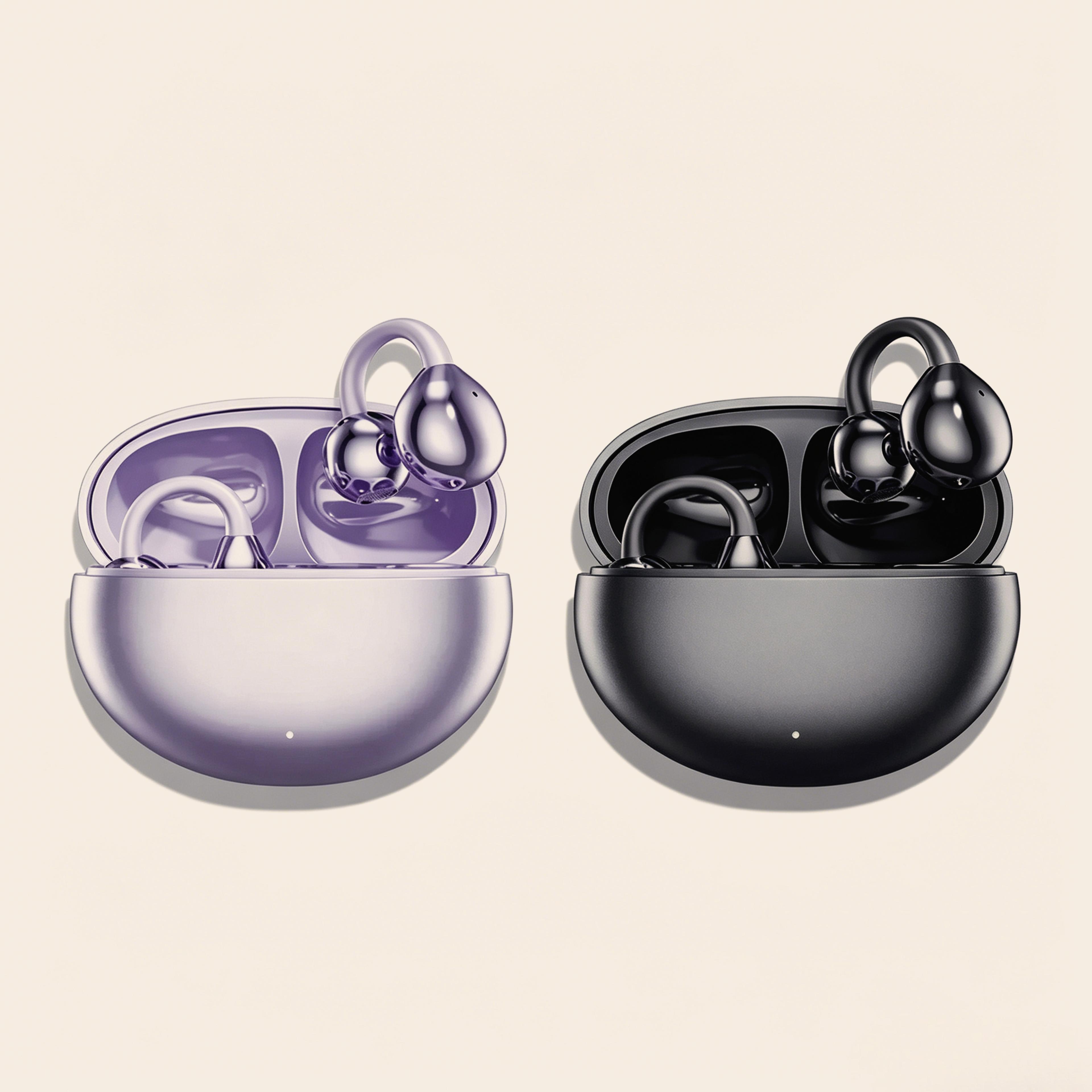 open ear clip bluetooth earphones with enc noise cancellation wireless sports earbuds