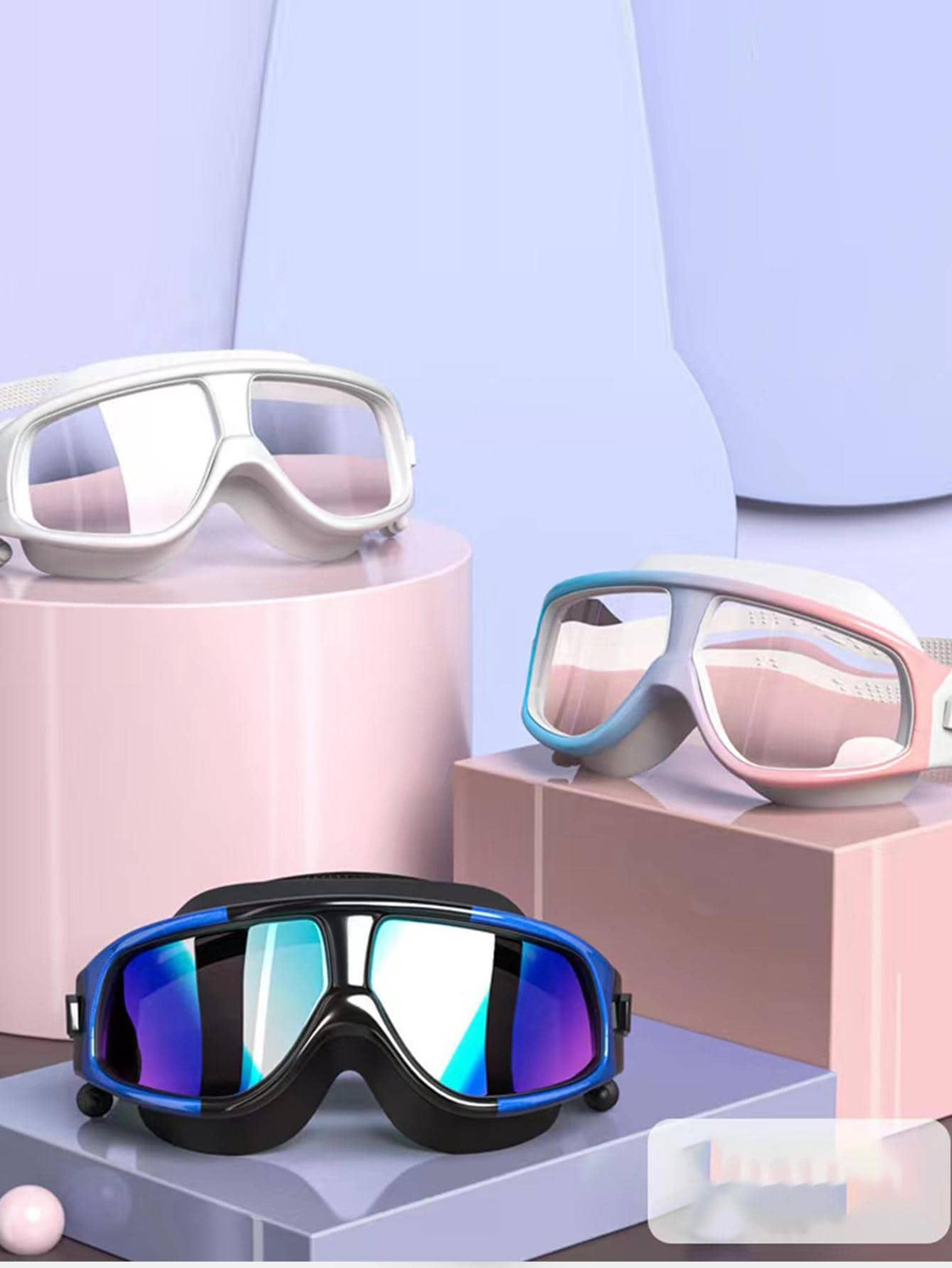 anti fog swimming goggles with silicone cap waterproof swim gear for men women