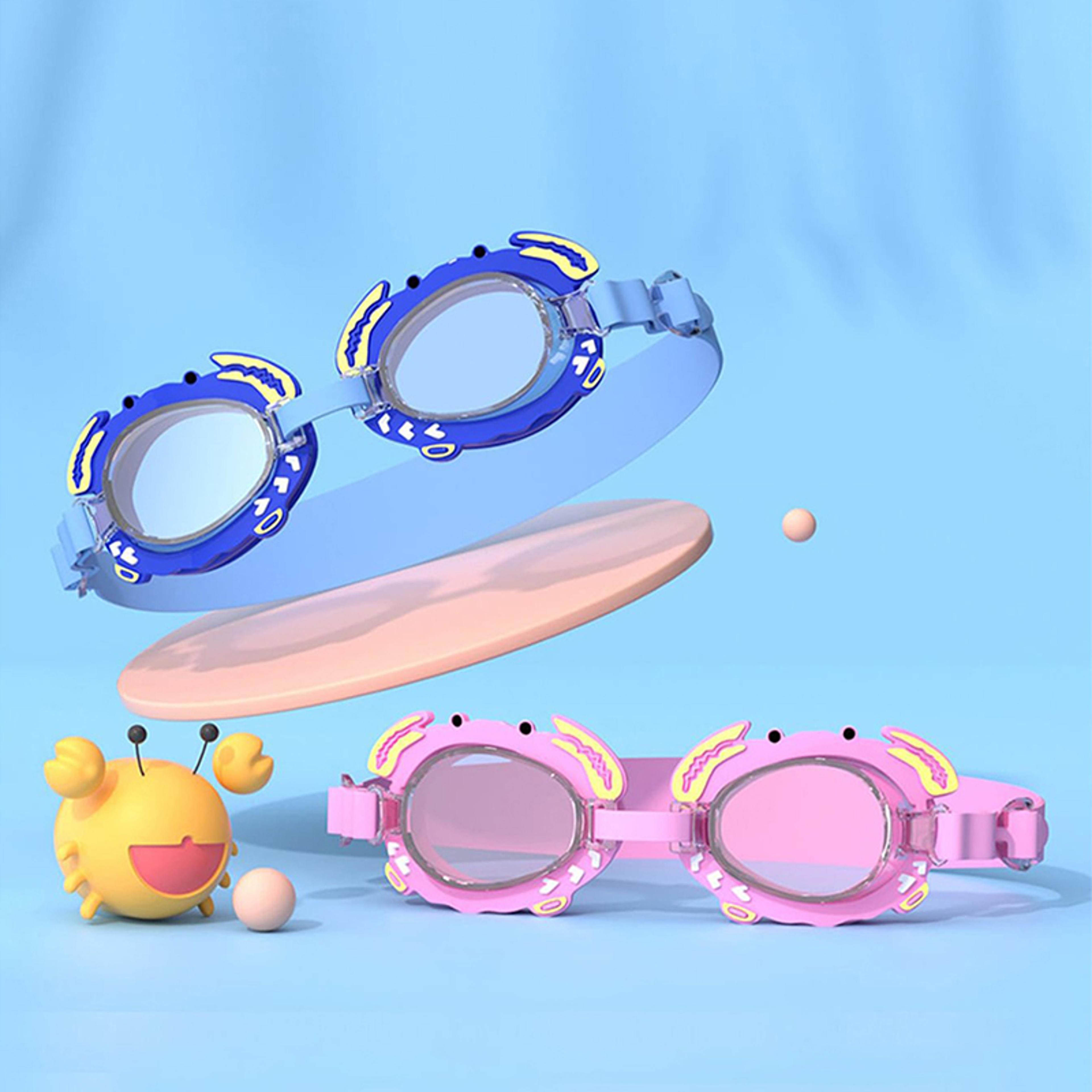 kids swimming goggles anti fog uv protection adjustable silicone swim goggles