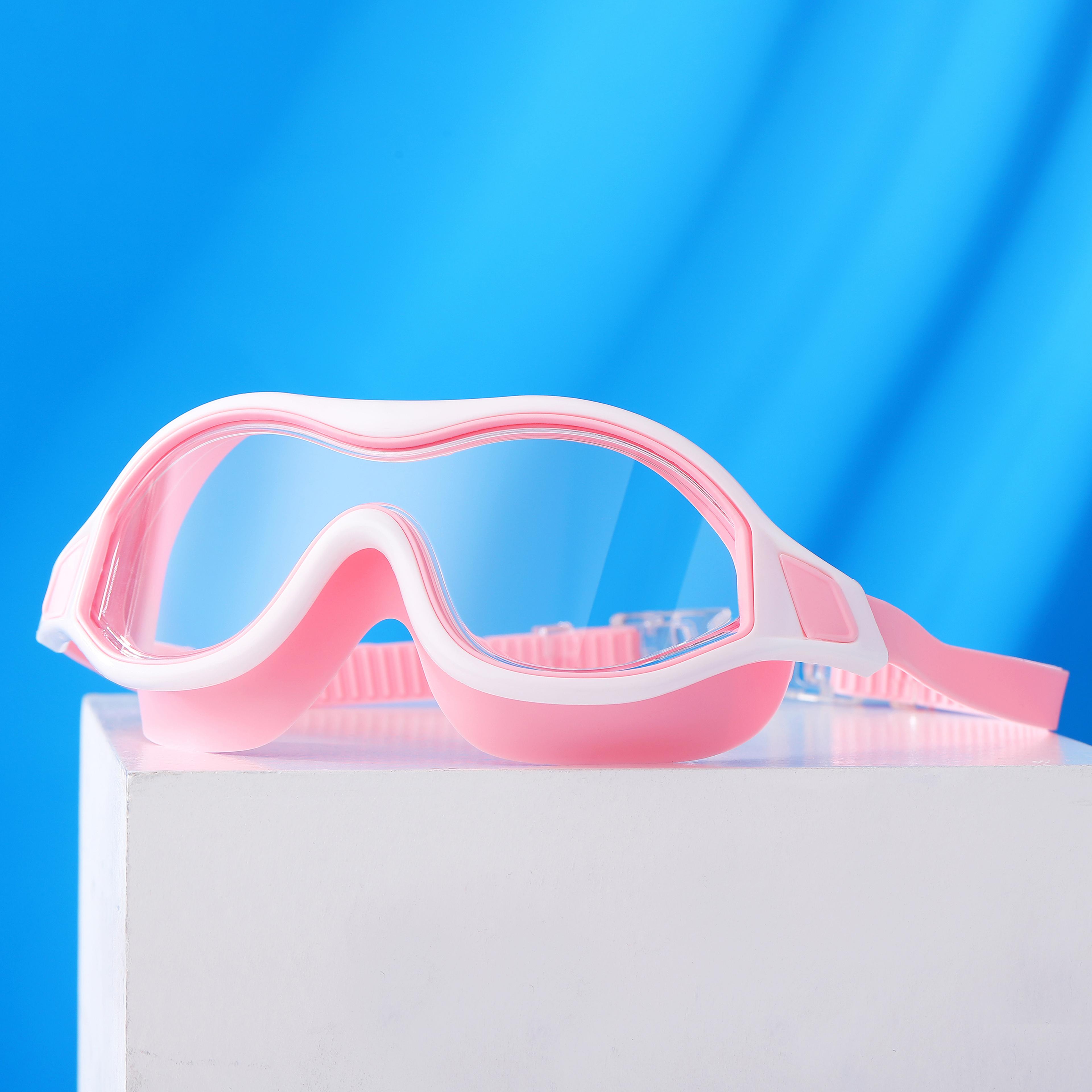 large frame anti fog swimming goggles for adults waterproof swim glasses