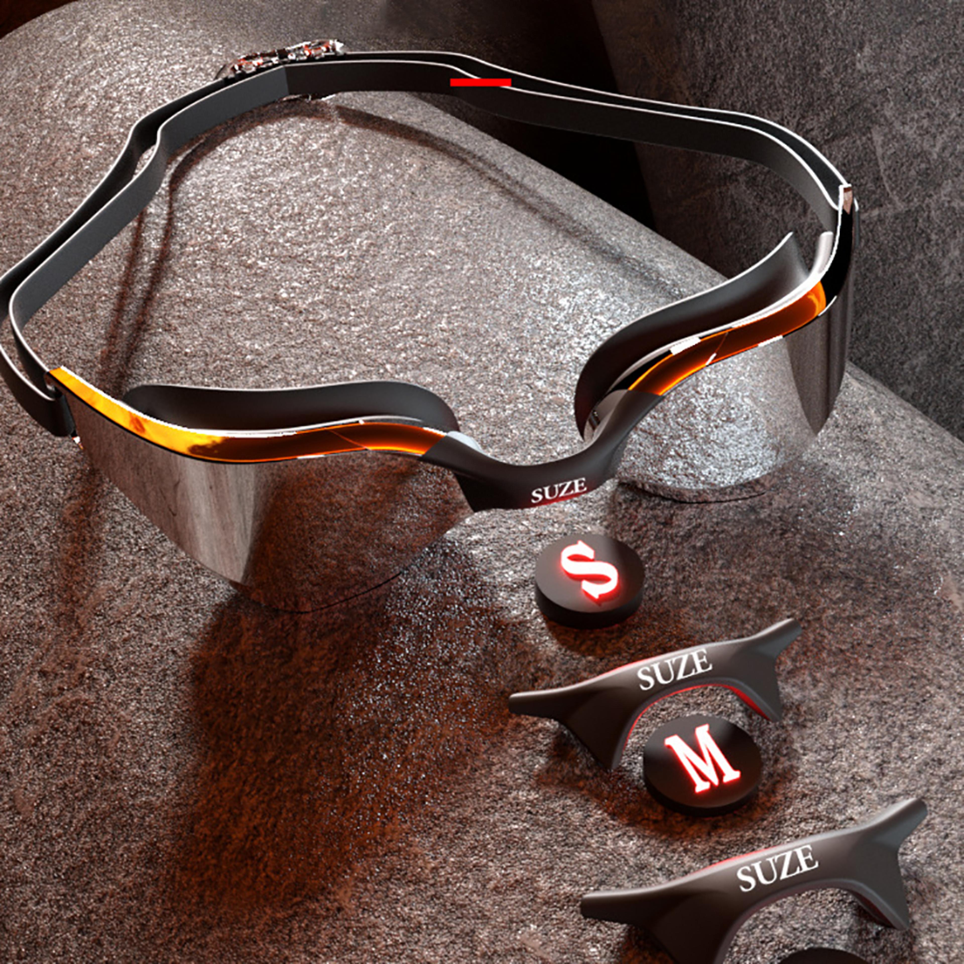 professional anti fog swim goggles hd wide angle lens for adults