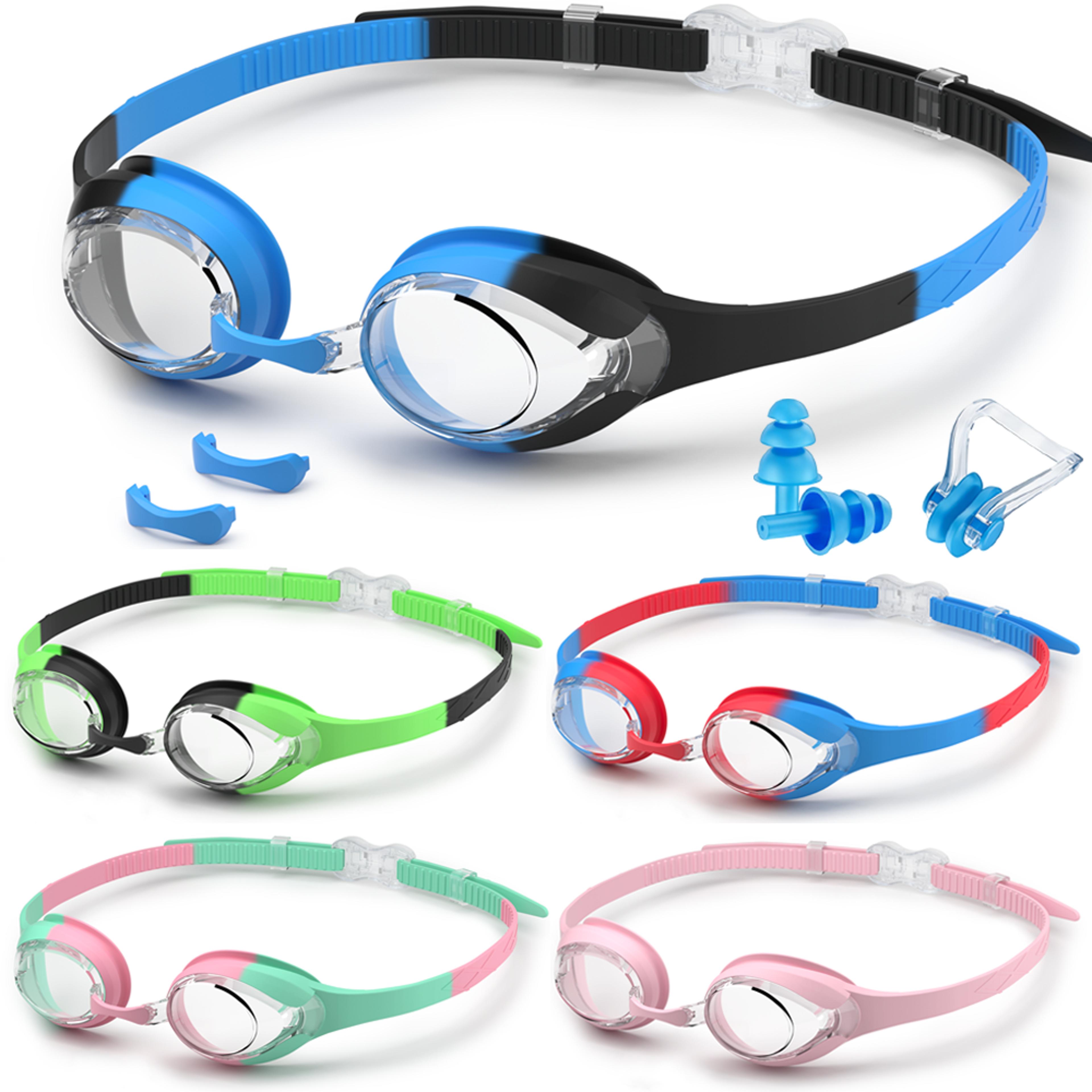 kids swimming goggles anti fog leakproof swim glasses with adjustable strap