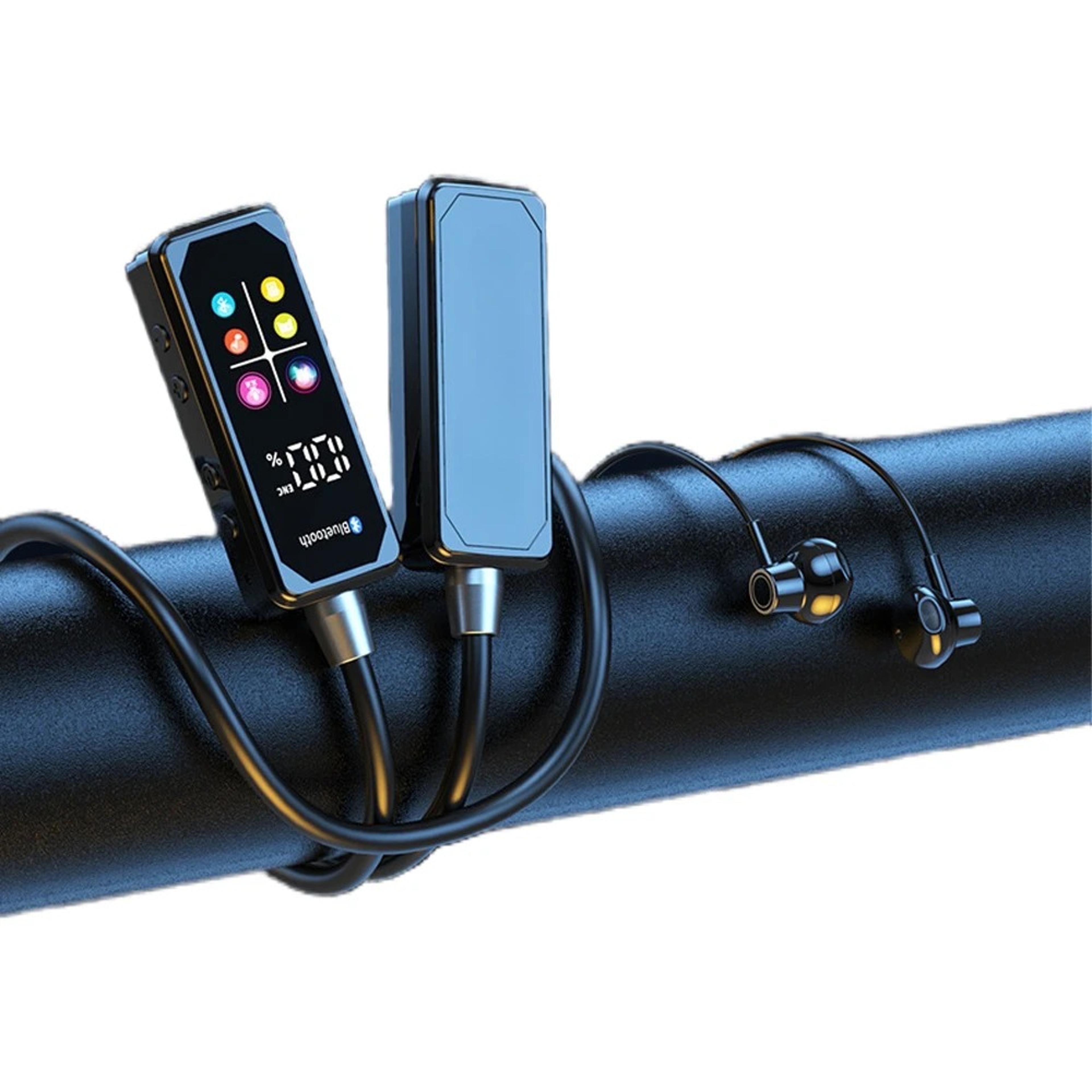 bluetooth neckband wireless headset with color display and long battery life