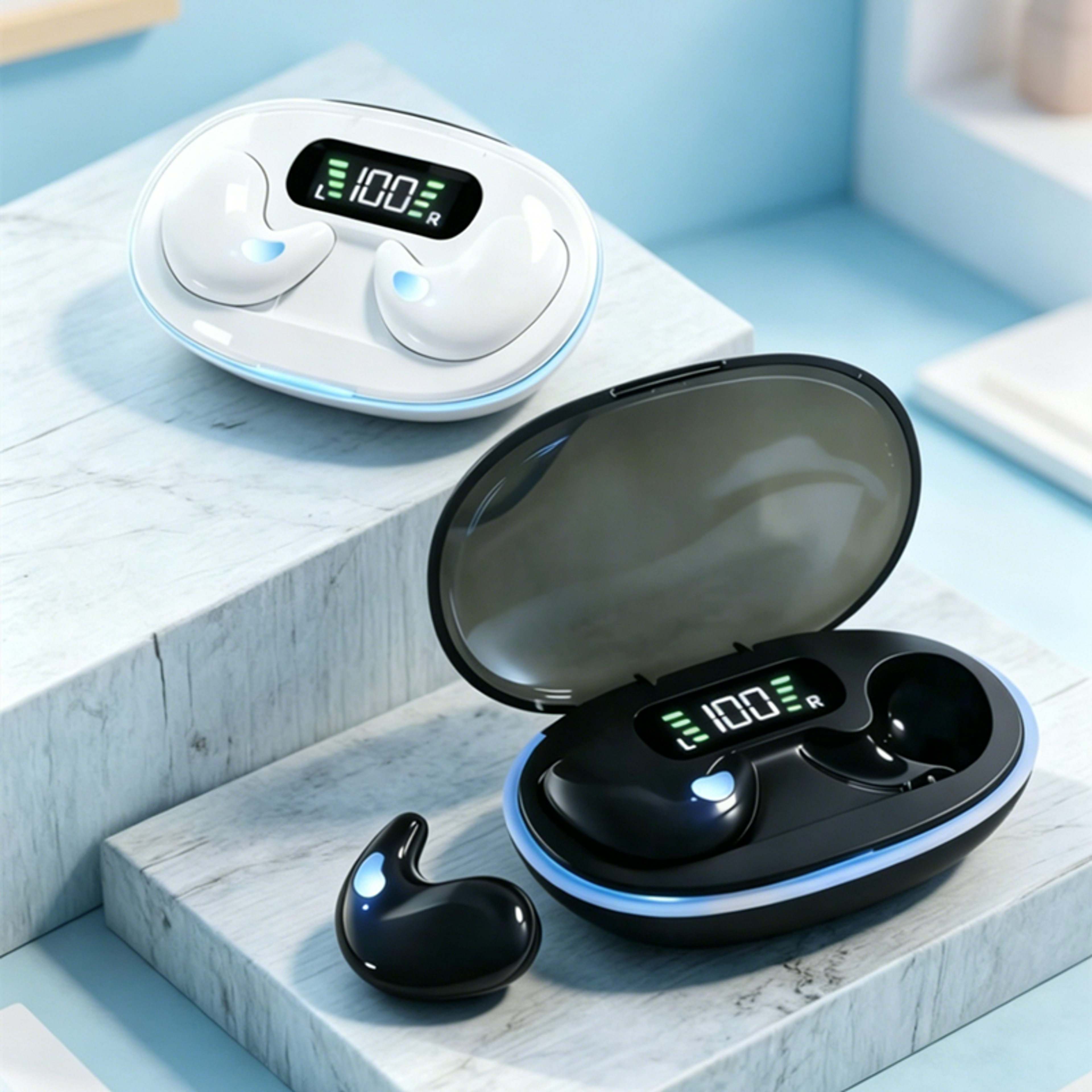 wireless earbuds with noise reduction for sport gaming and sleep