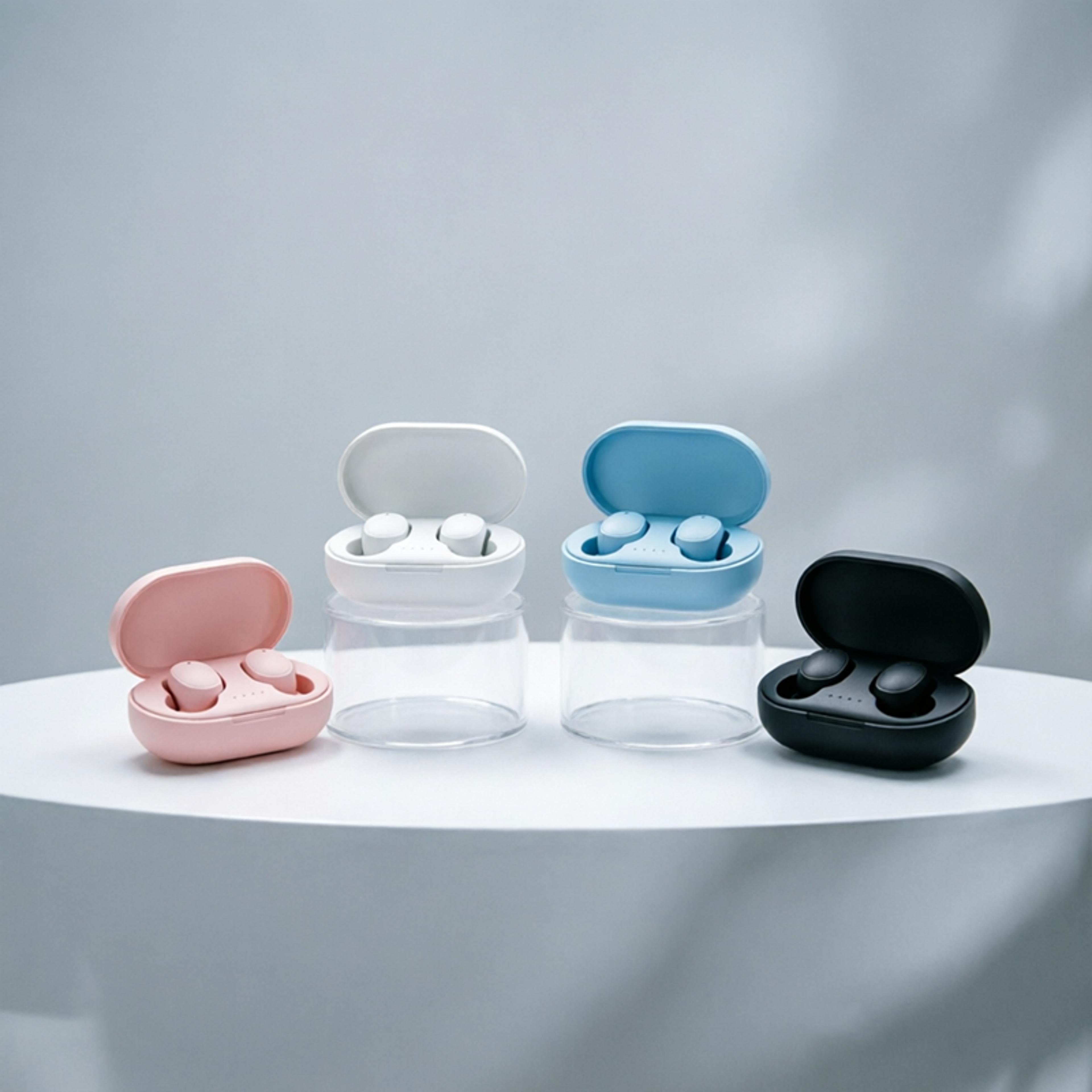 tws wireless bluetooth earbuds with mic noise cancelling headphones for music calls