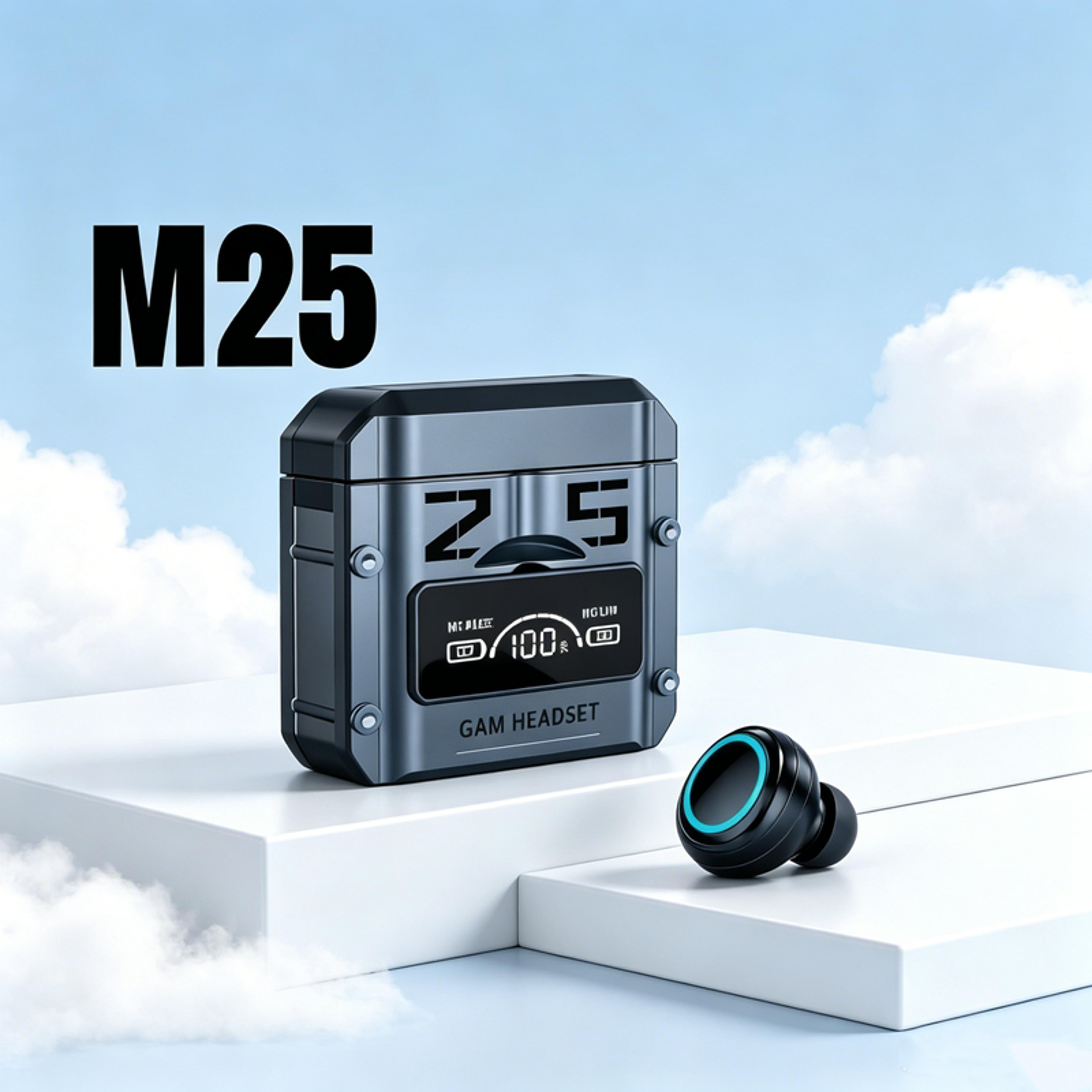 bluetooth wireless earbuds with led display touch control stereo headphones