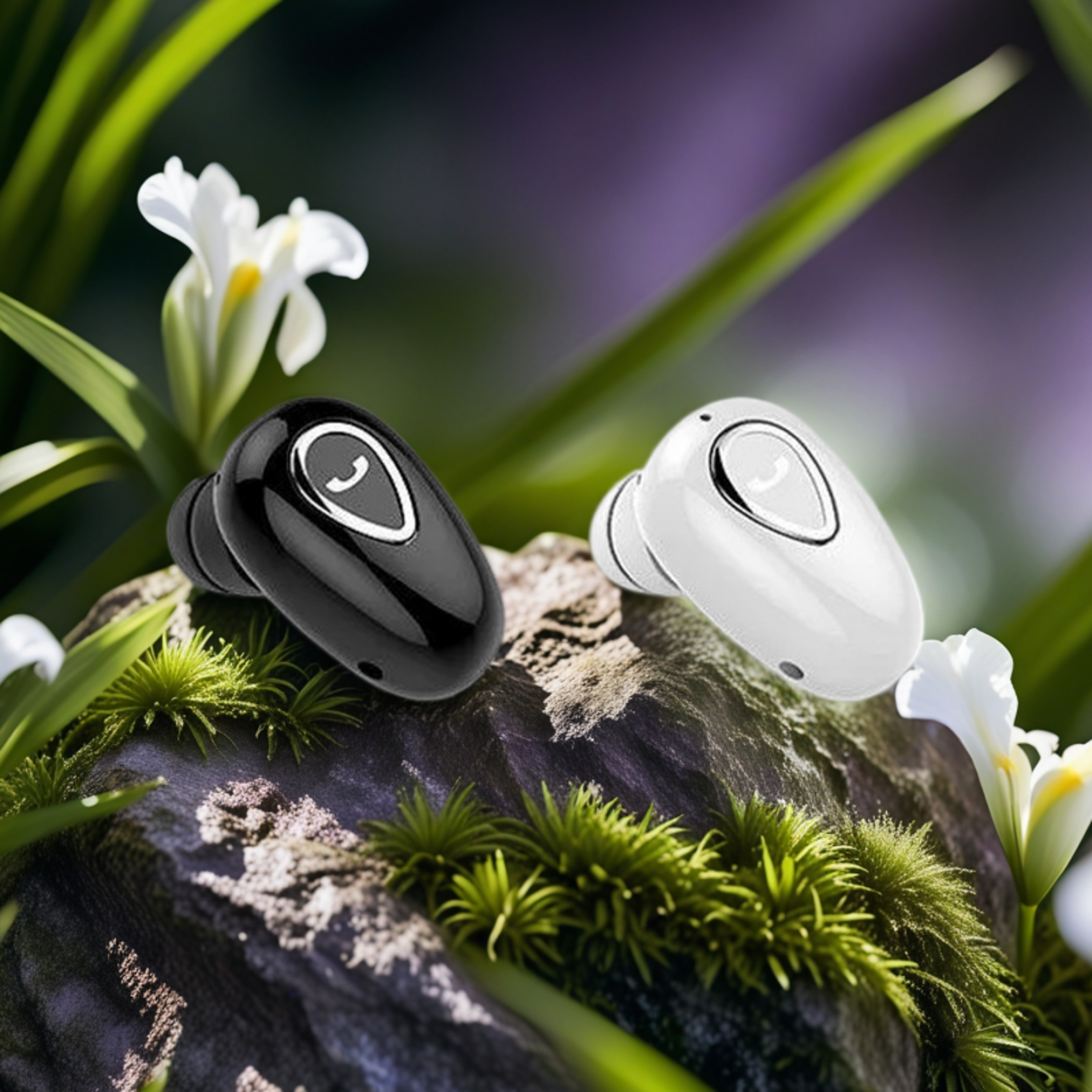 invisible mini bluetooth earbud with microphone for calls and music