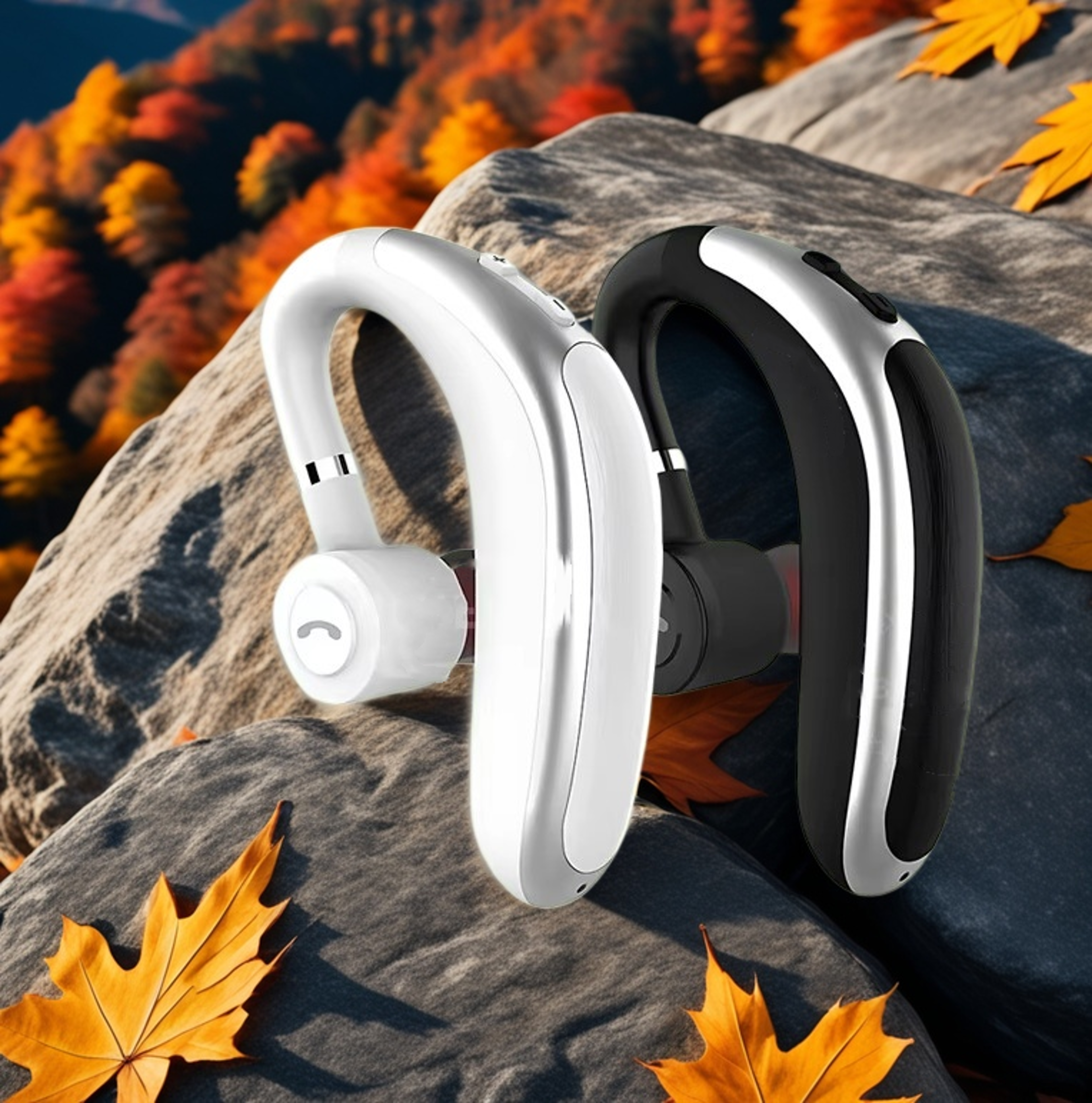 clearcall bluetooth wireless headset with dual mic noise reduction