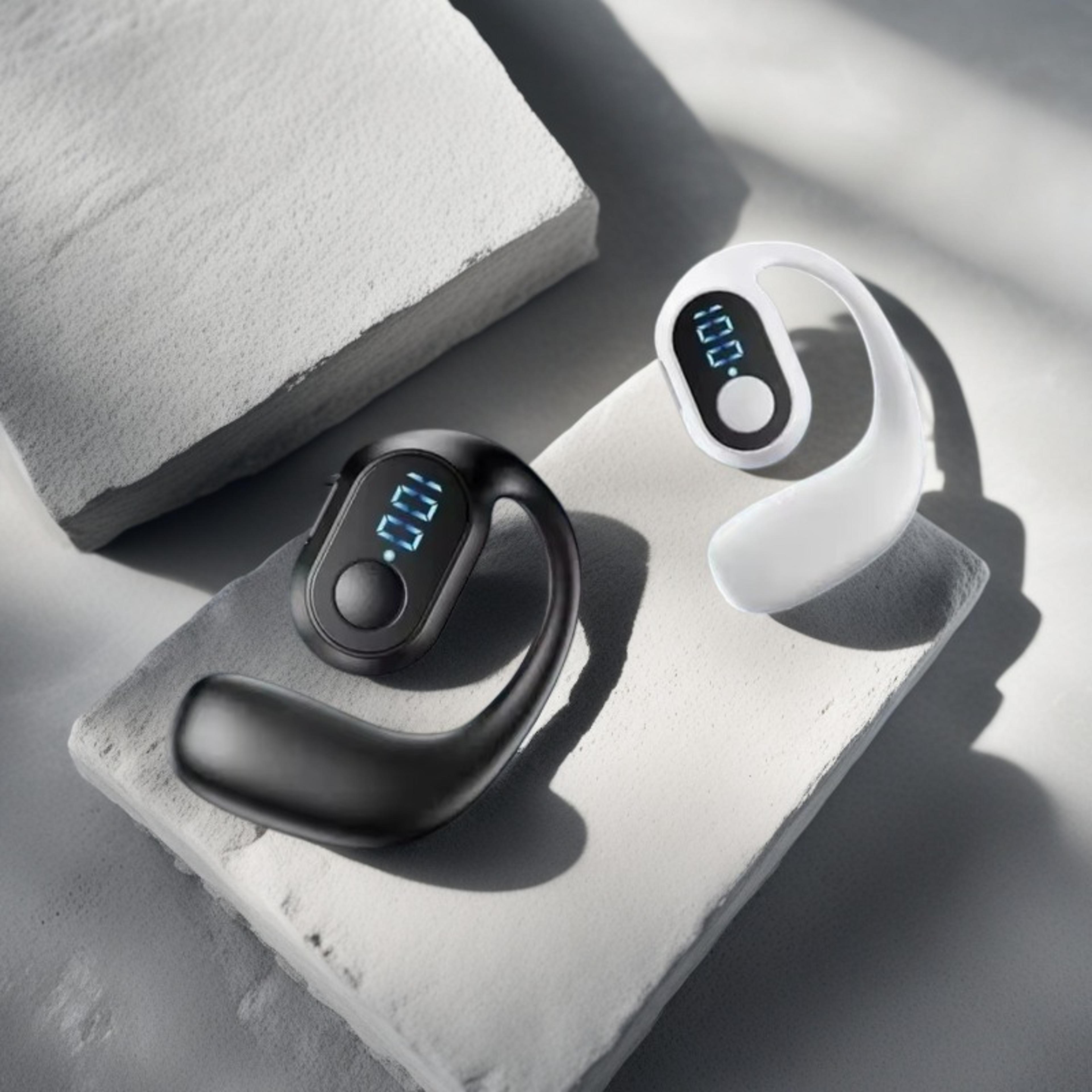 open ear bluetooth earphones wireless hanging headset for sports and business calls