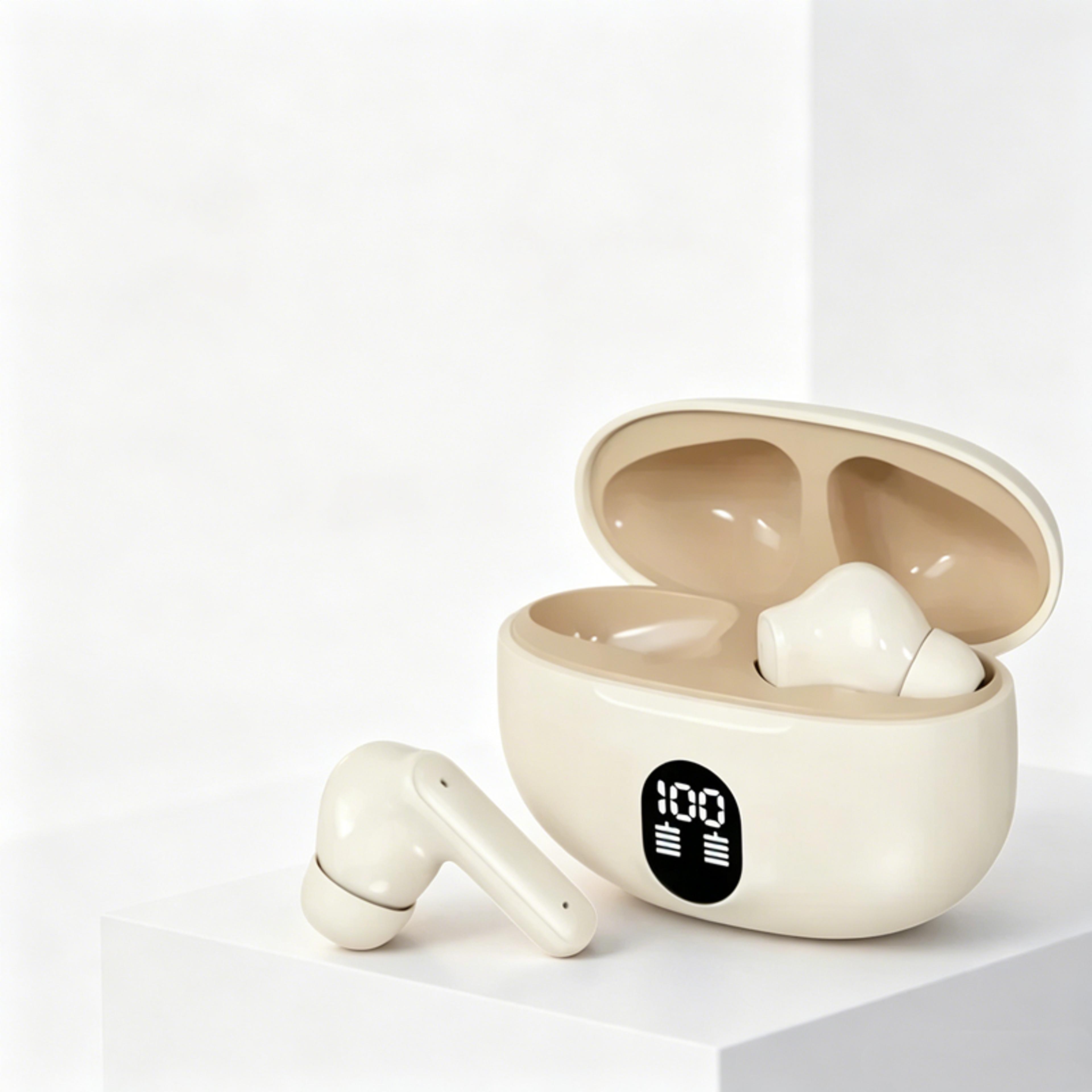 wireless earbuds with noise reduction mic and hifi bass