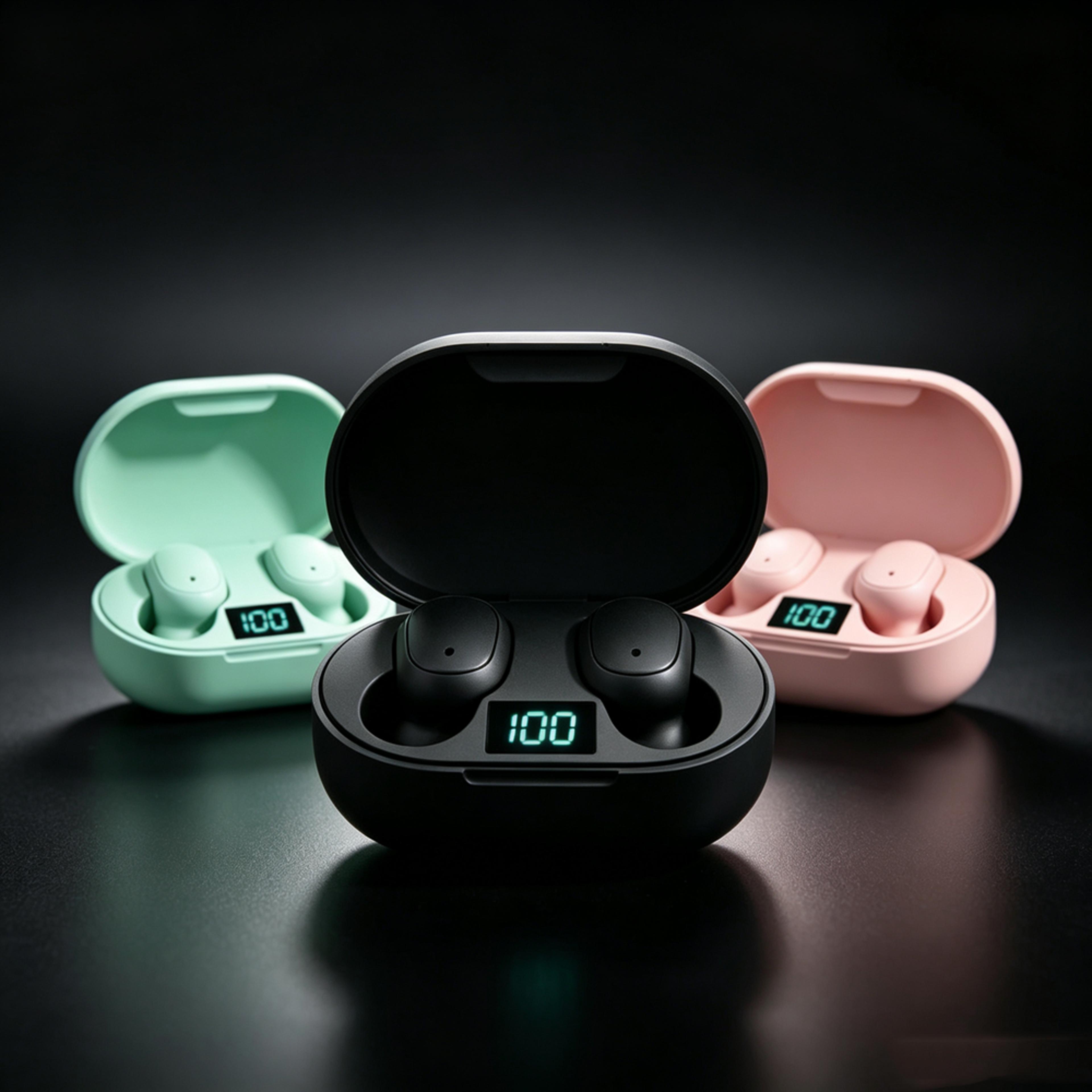 tws wireless earbuds bluetooth noise cancelling stereo headphones with deep bass