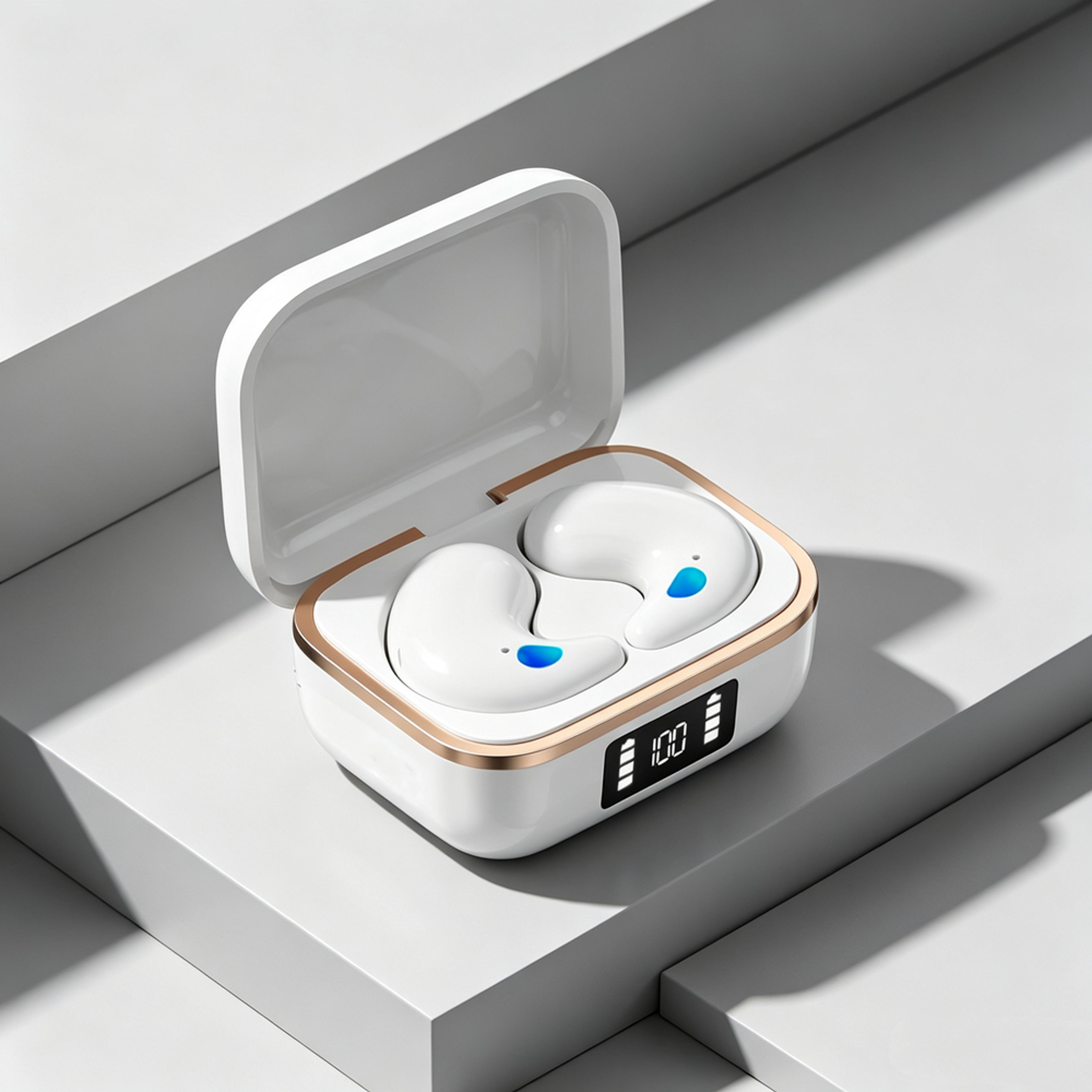 portable mini bluetooth wireless earbuds hifi stereo sleep headphones
