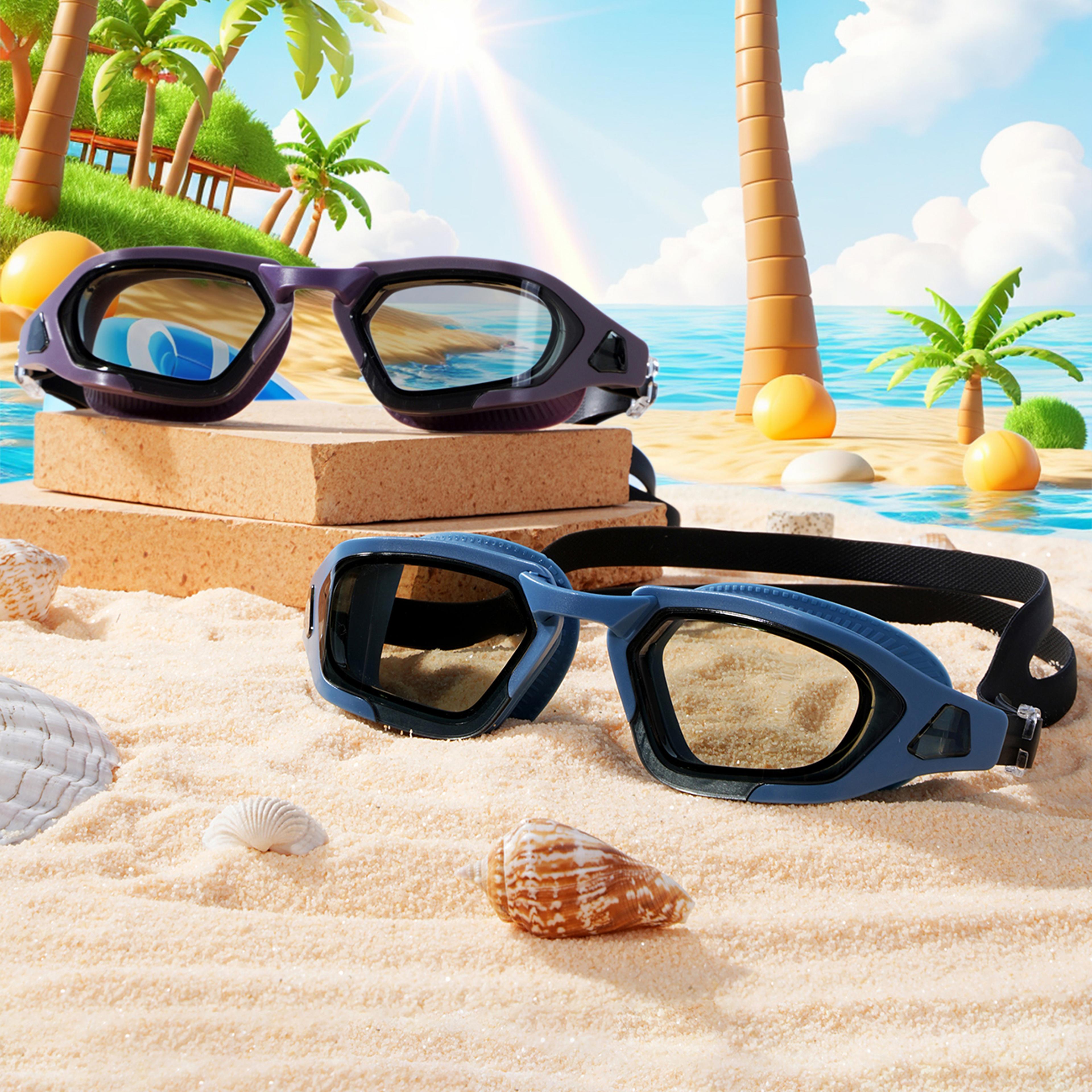 clear vision swimming goggles anti fog uv protection waterproof swim glasses
